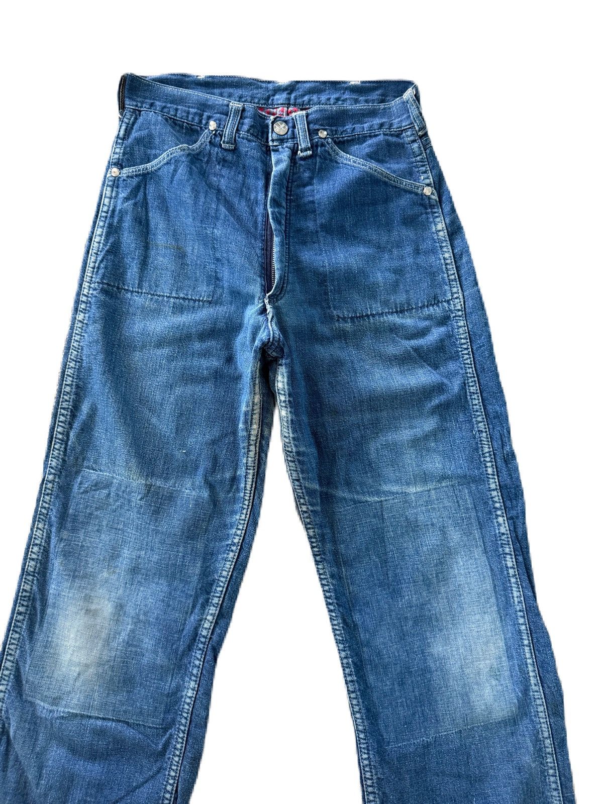 Wrangler Vintage Super Rare Blue Bell Denim Gripper Zipper Sanforized Size US 26 / EU 42 - 4 Thumbnail