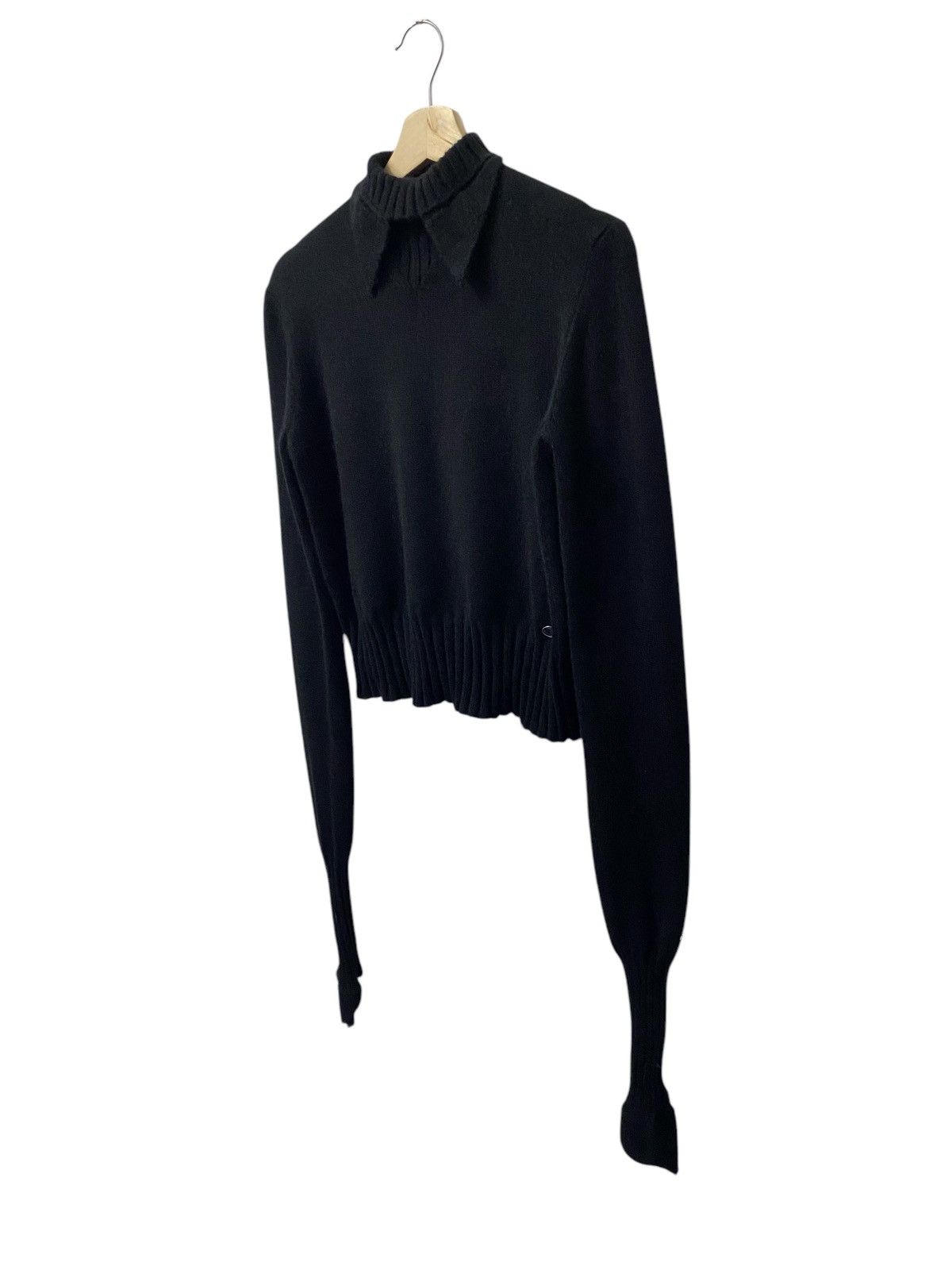 Chanel Chanel Black Cashmere High Neck Peak Sweater Size M / US 6-8 / IT 42-44 - 4 Thumbnail