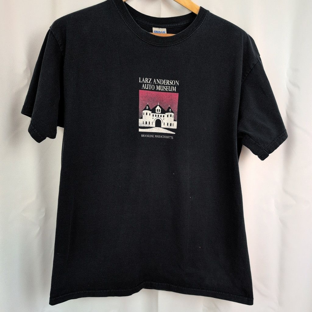 Gildan Vintage Larz Anderson Auto Museum Black T-Shirt Size US L / EU 52-54 / 3 - 4 Thumbnail