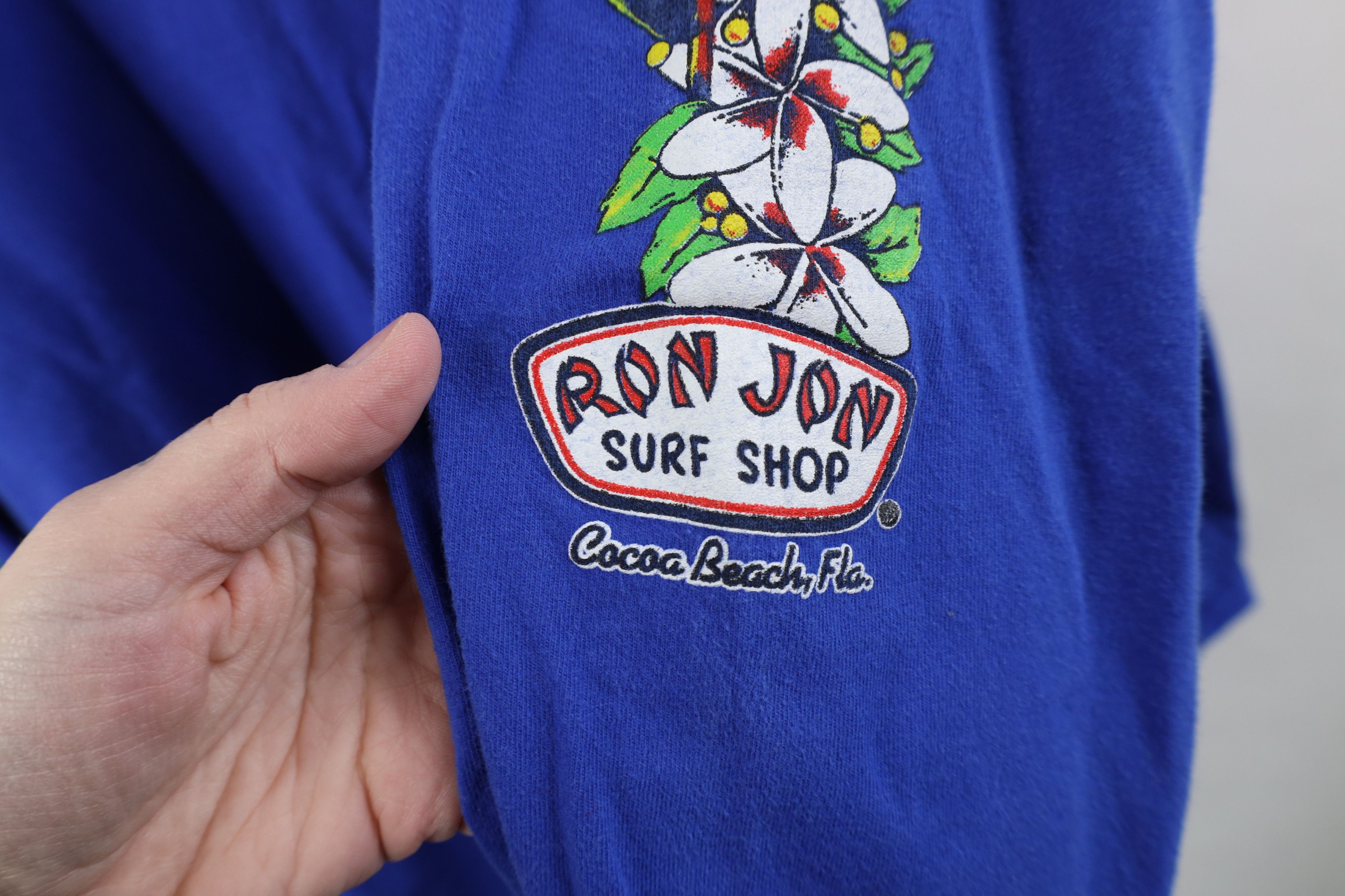 Hanes Vintage Y2K Ron Jon Surf Shop Surfing Long Sleeve T-Shirt Size US XL / EU 56 / 4 - 7 Thumbnail