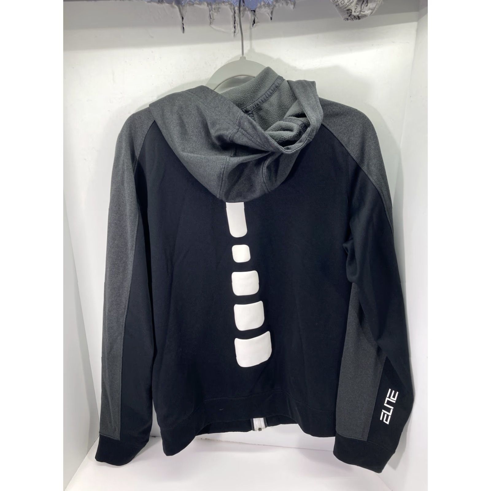 Nike Nike Elite Track Jacket Men Medium Black Full Zip Hood Therma Fit Fleece Lined Size US M / EU 48-50 / 2 - 2 Thumbnail