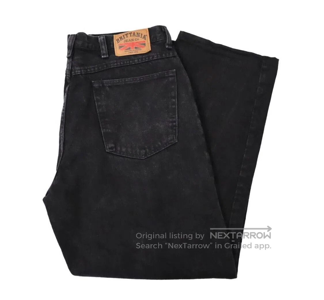 Porter Classic Vintage Brittania Black Jeans from the 90s. Size US 28 / EU 44 - 1 Thumbnail