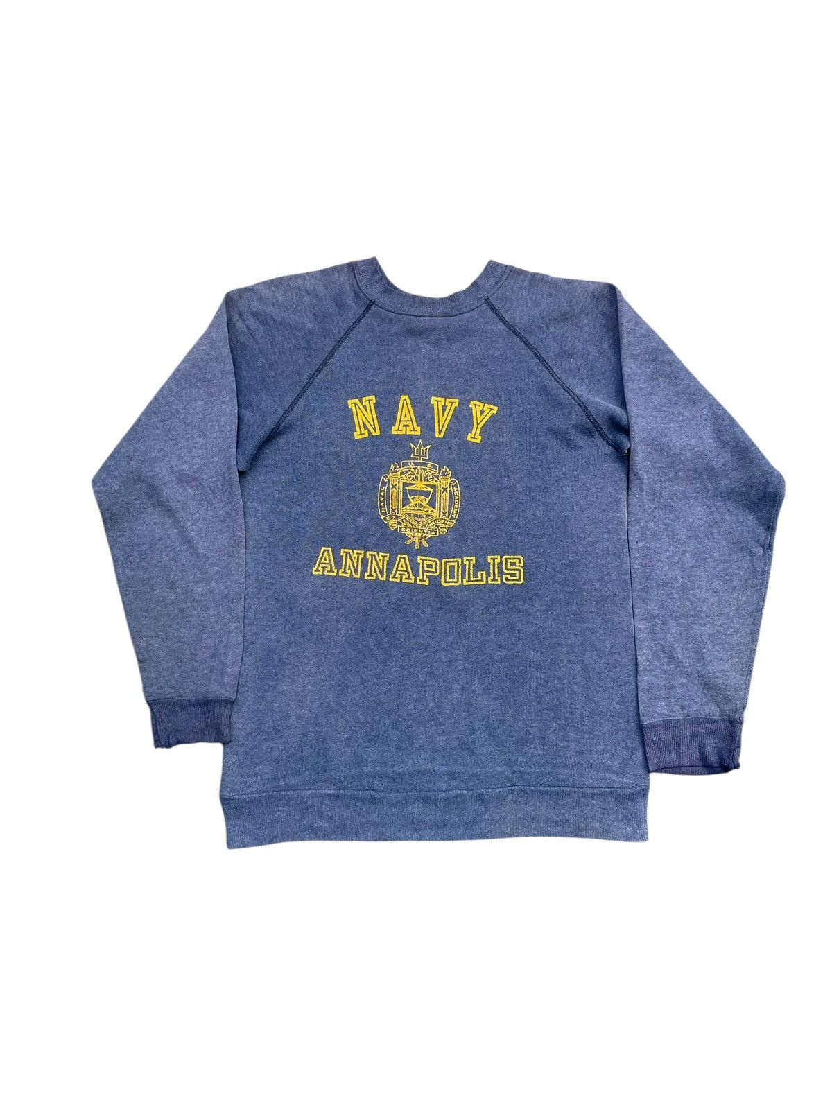 Vintage 70’s Navy Annapolis Faded Distresed