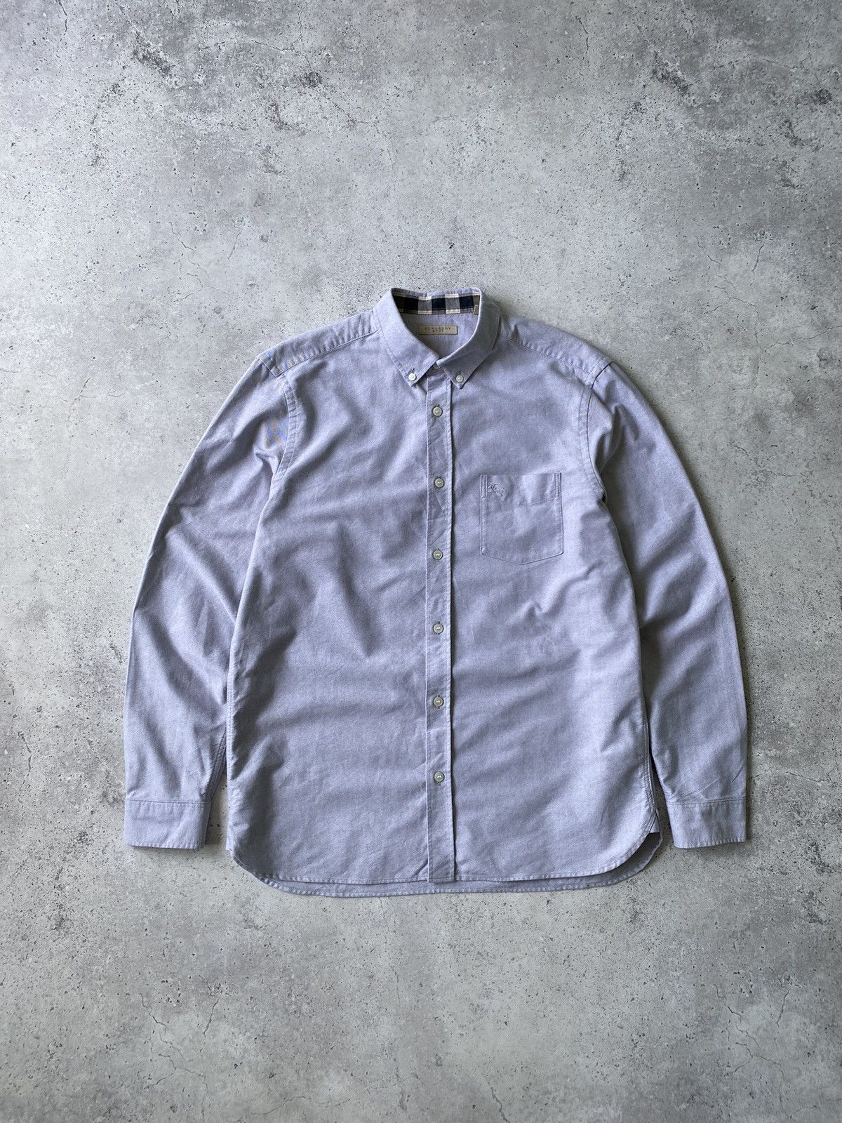 Burberry Brit Shirt Nova Check Plaid Flip Cuff Button Up