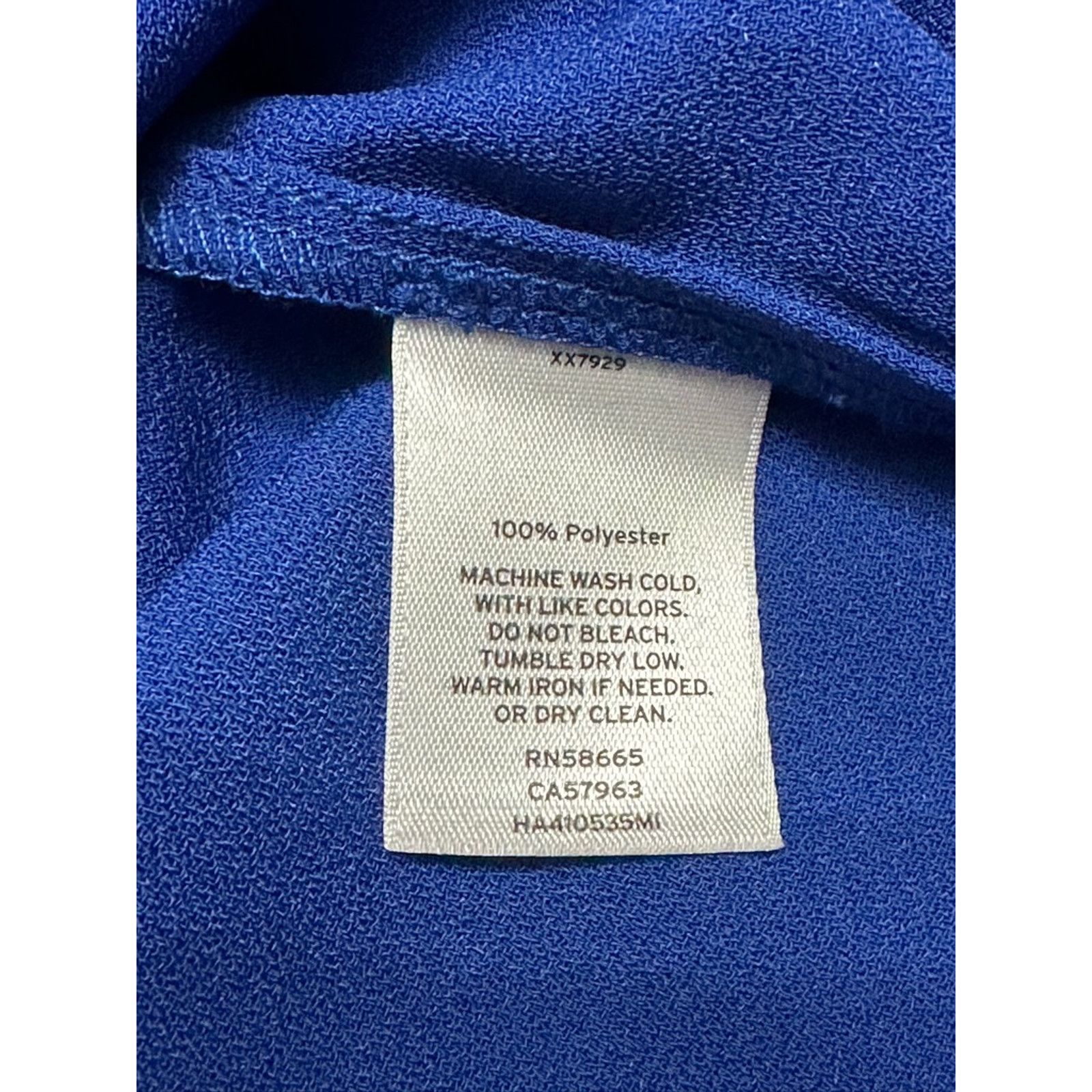Other Halogen Blouse Cap Sleeve Jewel Neckline Blue Size 1X NWOT Size XL / US 12-14 / IT 48-50 - 8 Thumbnail
