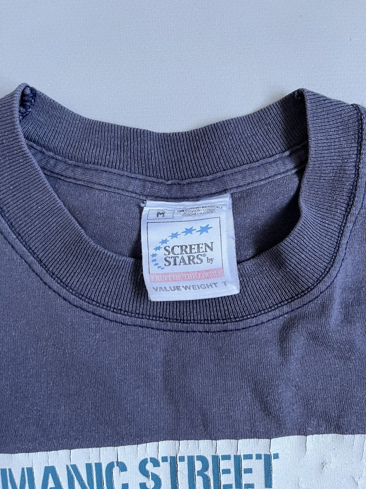 Other Vintage 90s Manic Street Preachers Kierkegaard Blue T-shirt Size US M / EU 48-50 / 2 - 3 Thumbnail