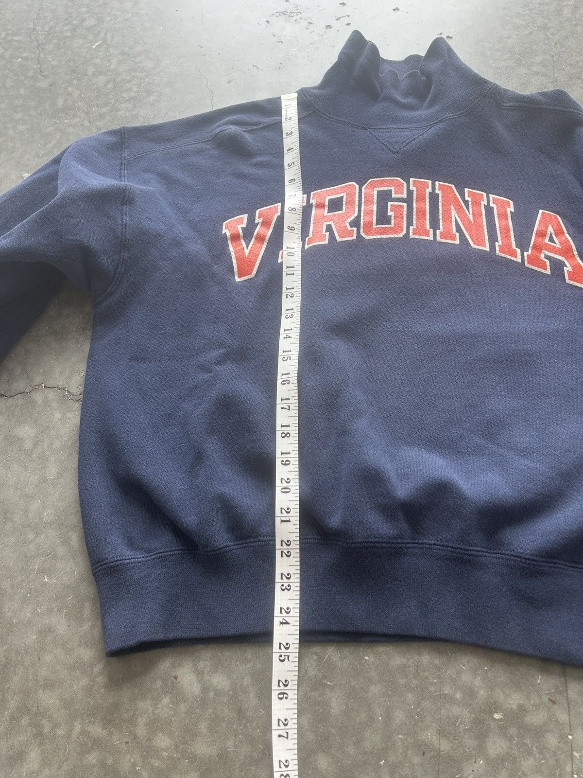 Russell Athletic × Vintage Vintage 90s Russell Virginia Sweatshirt Turtleneck Boxy Size US L / EU 52-54 / 3 - 9 Thumbnail