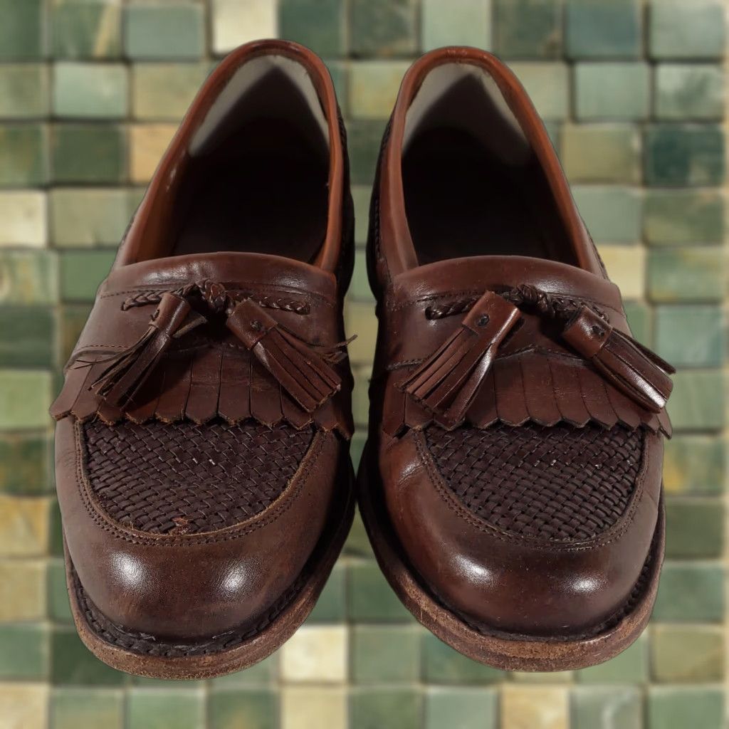 Allen Edmonds Allen Edmonds Cody Brown Leather Loafers Mens 9.5 Brown Leather Dress Shoes Mens 9.5 Cody Brown Leather Loafers Allen Edmonds Men Shoes Size US 10 / EU 43 - 1 Thumbnail