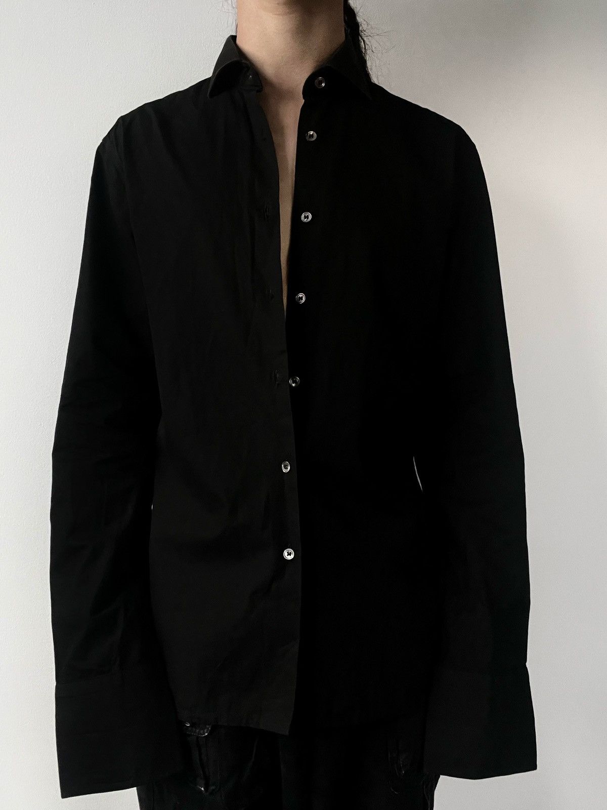 Raf Simons Raf Simons 2000-2001 Runaway Black SHIRT Size US M / EU 48-50 / 2 - 3 Thumbnail