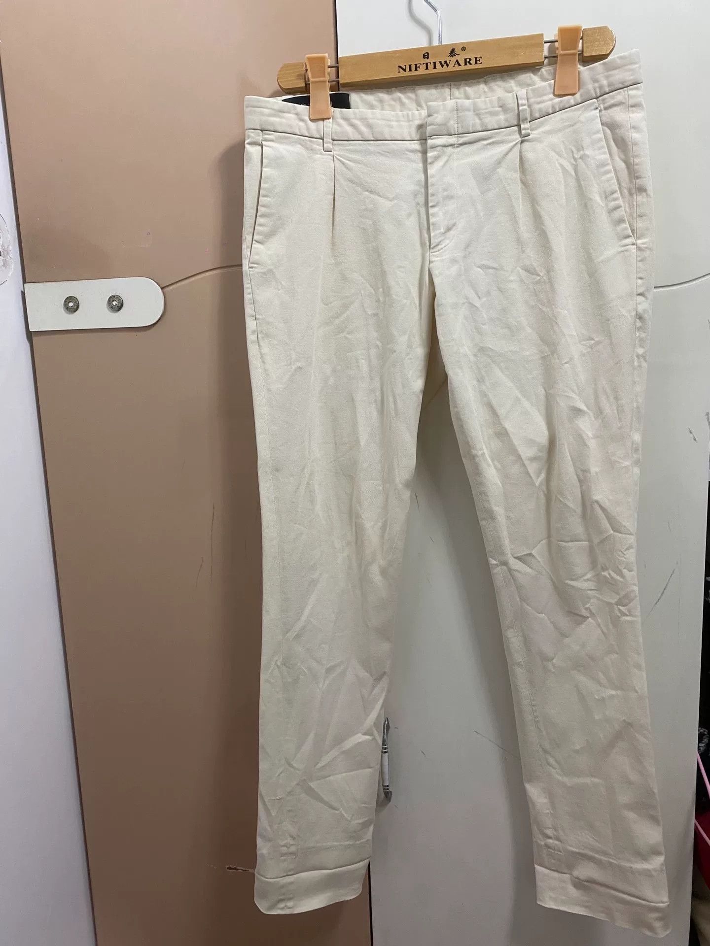 Gucci Gucci White Casual Cotton Trousers IT 50 Size US 34 / EU 50 - 1 Thumbnail