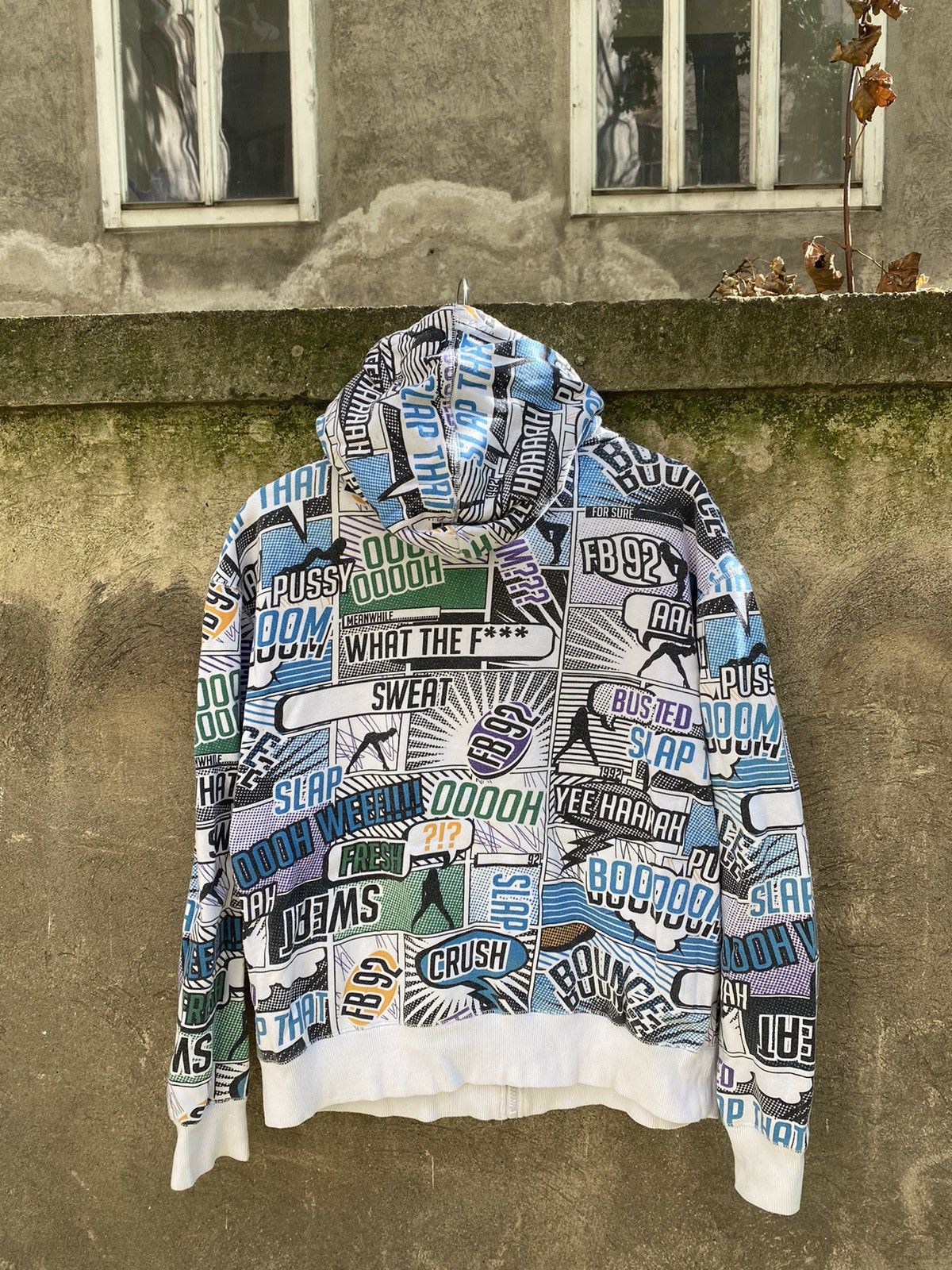 Vintage Vintage Fishbone Y2K Strip Zip Hoodie Size US L / EU 52-54 / 3 - 10 Thumbnail