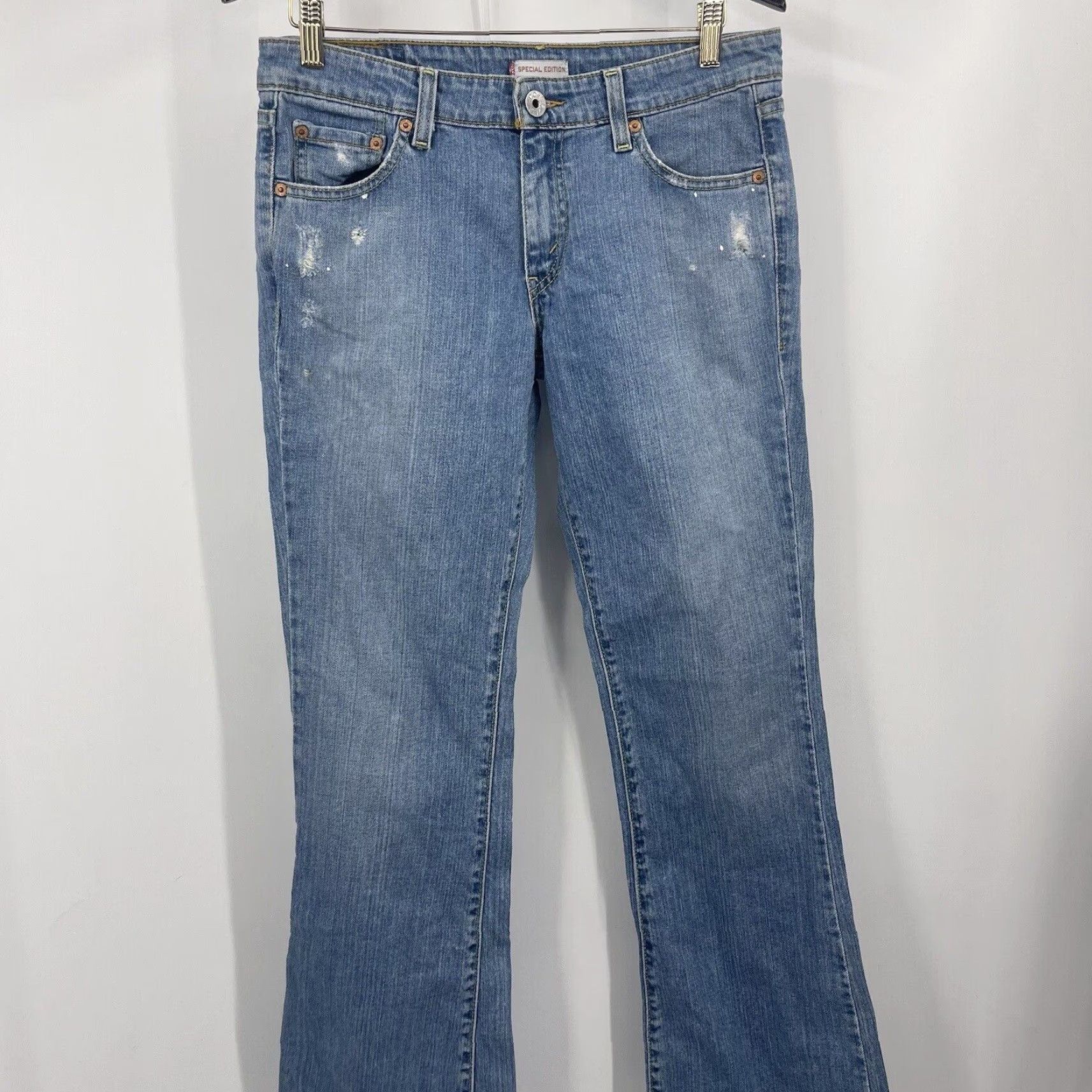 Levi's Levi's Special Edition Jeans Womens Size 9M Blue Denim Distressed Bootcut Vintage Y2K 90s Jeans Womens Juniors Size 30" / US 8 / IT 44 - 3 Thumbnail
