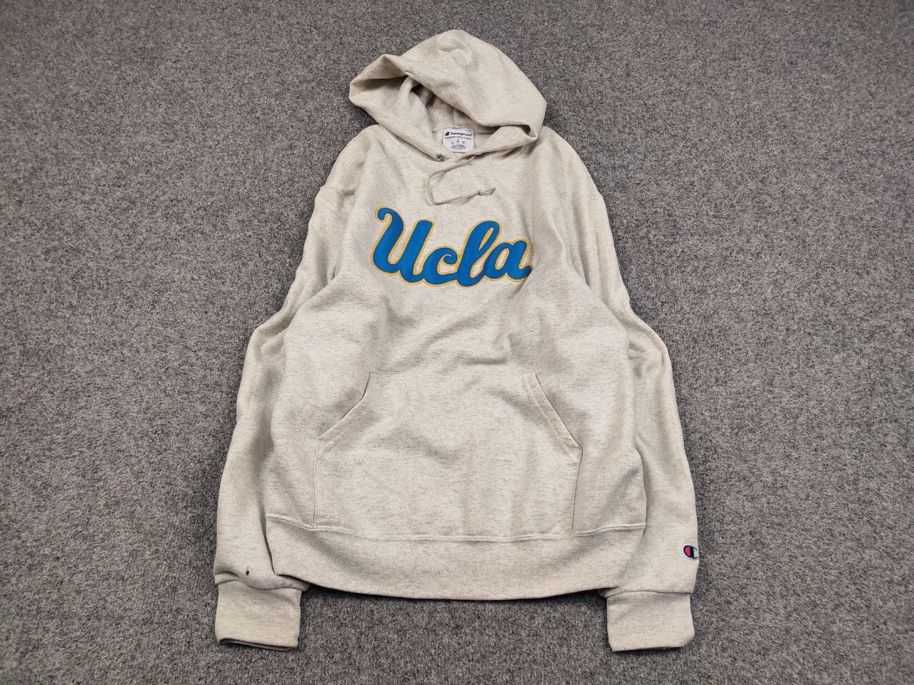 Champion Vintage Champion x Ucla Logo Classic Oversize Gray Hoodie Size US L / EU 52-54 / 3 - 2 Thumbnail