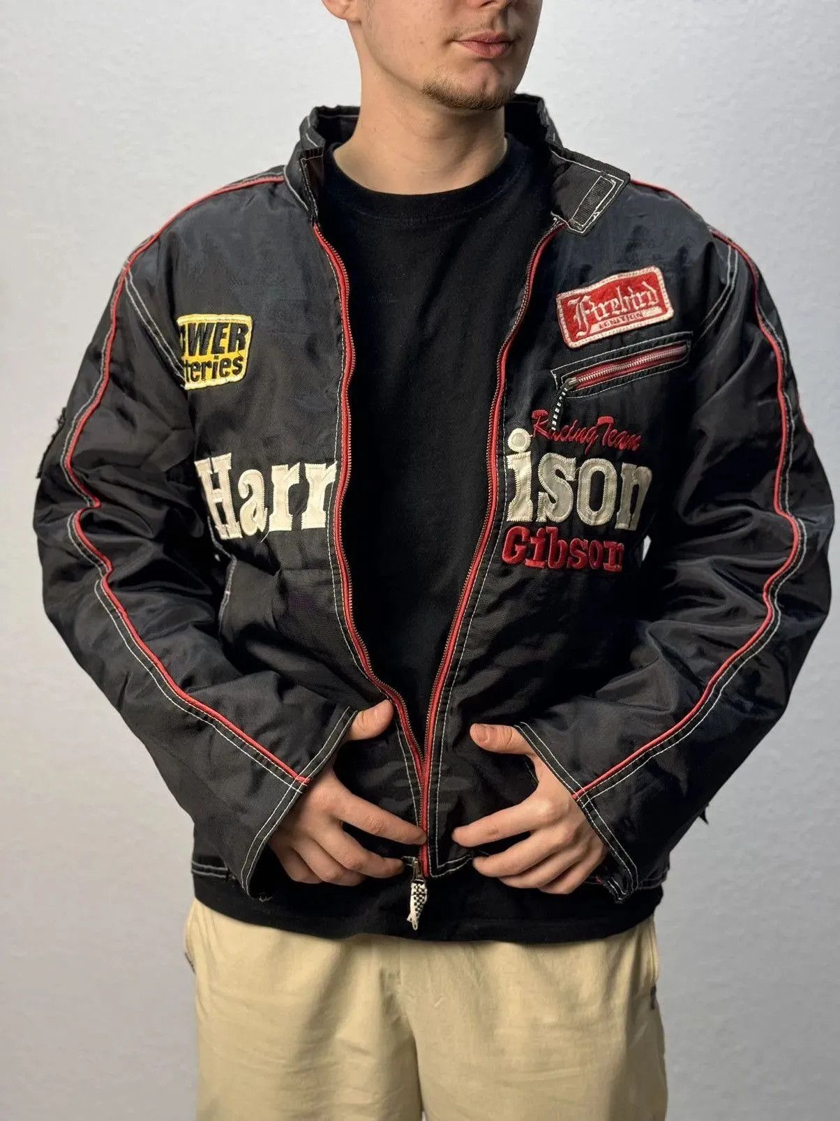 Harley Davidson Harrison Racing Jacket Big Star Nascar Ferrari bomber F1 Size US XL / EU 56 / 4 - 1 Thumbnail