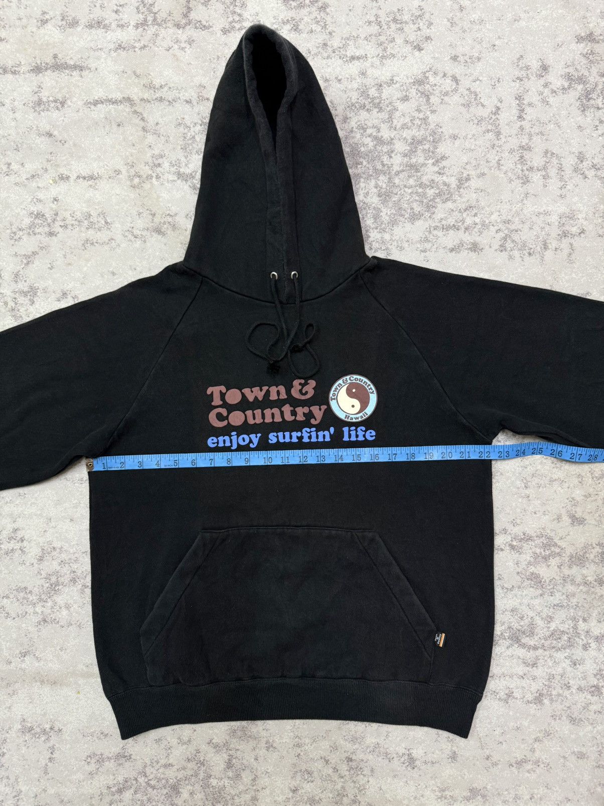 Vintage Vintage Town & Country Enjoy Surfing Pullover Sweater Hoodie Size US M / EU 48-50 / 2 - 13 Thumbnail
