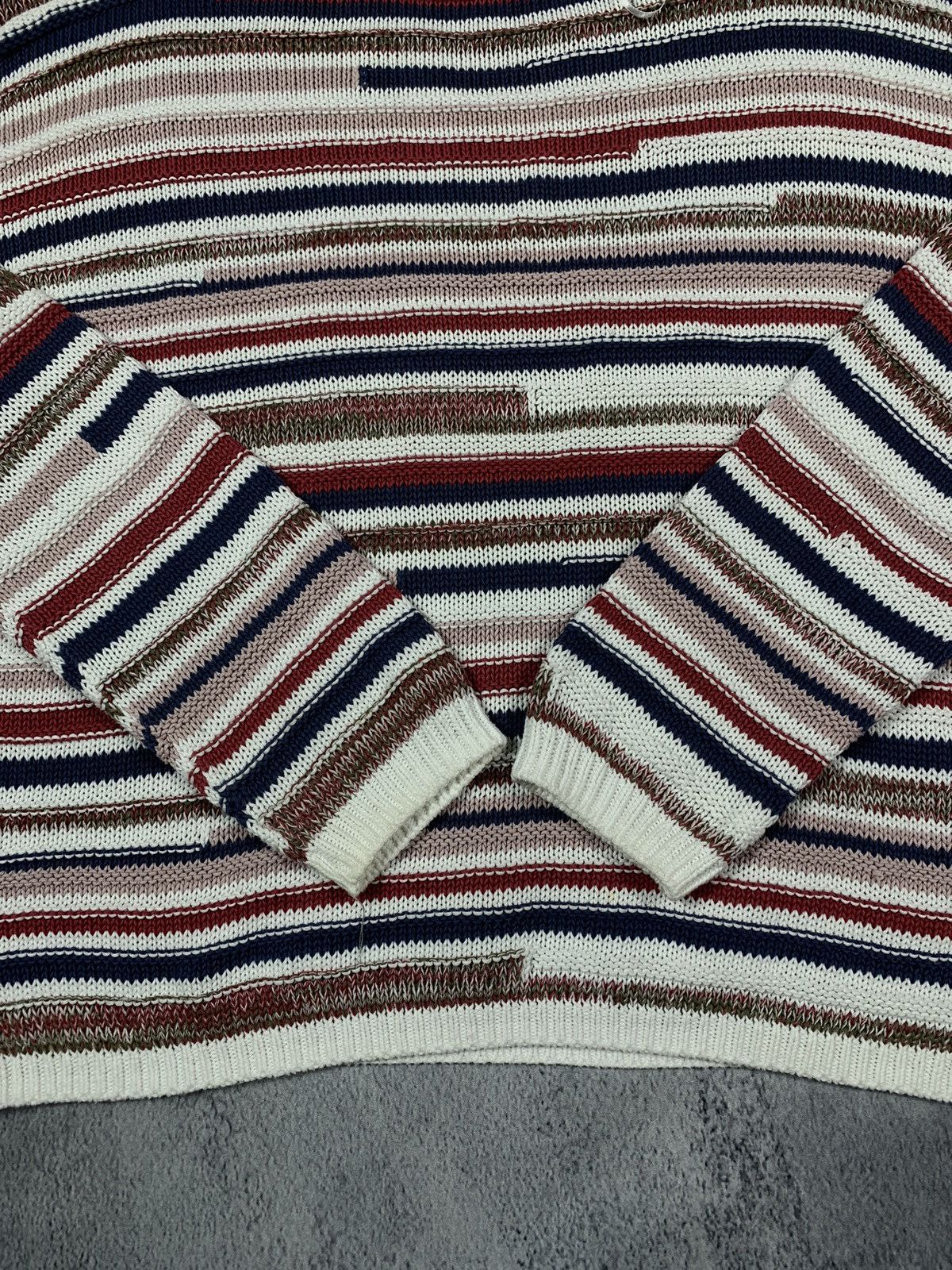 Vintage Vintage Y2K style striped Japanese sweater street wear XL Size XL / US 12-14 / IT 48-50 - 5 Thumbnail