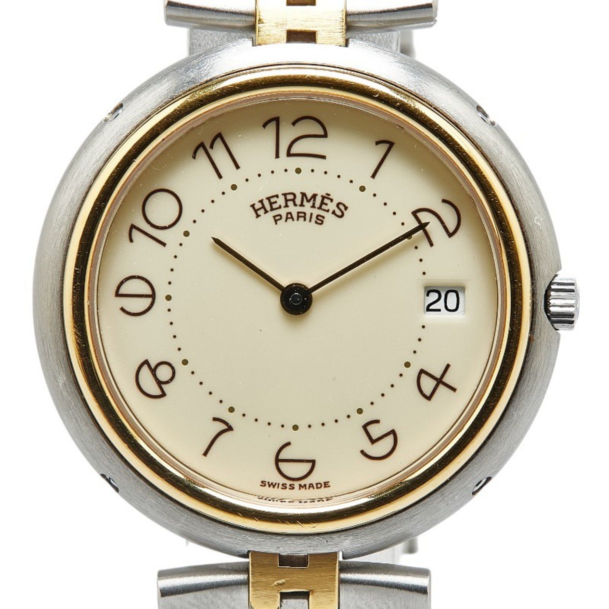 Hermes Hermes Profile Watch Quartz White Dial Stainless Steel Men's HERMES Size ONE SIZE - 1 Thumbnail