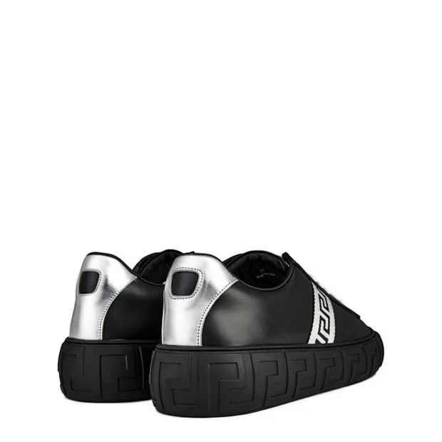 Versace o1g2r1mq0824 Greca Trainers in Black & Silver Size US 7 / EU 40 - 4 Thumbnail