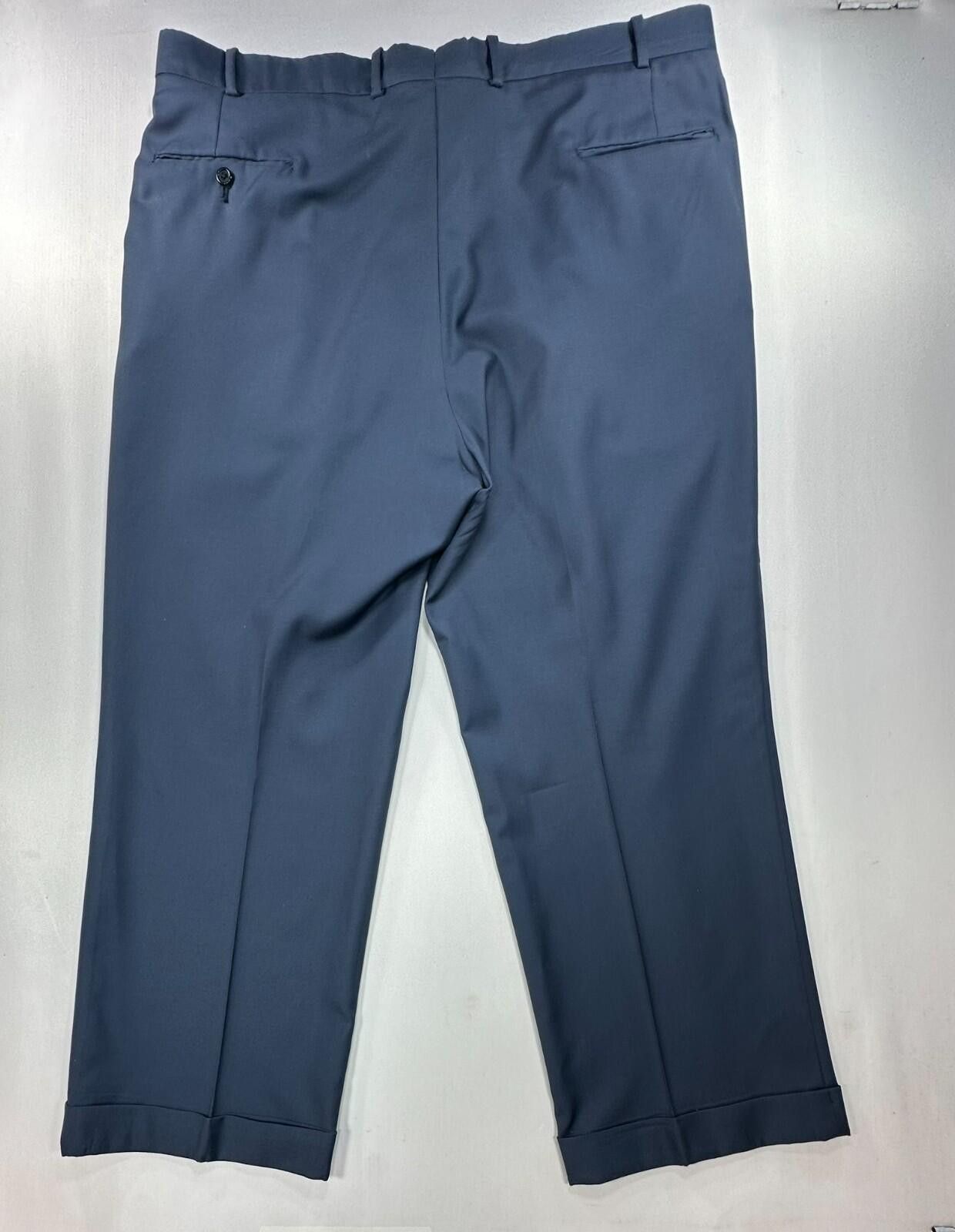 Tom James Tom James Royal Classic Straight Dress Pants Blue Mens 40/28 Size US 40 / EU 56 - 2 Thumbnail