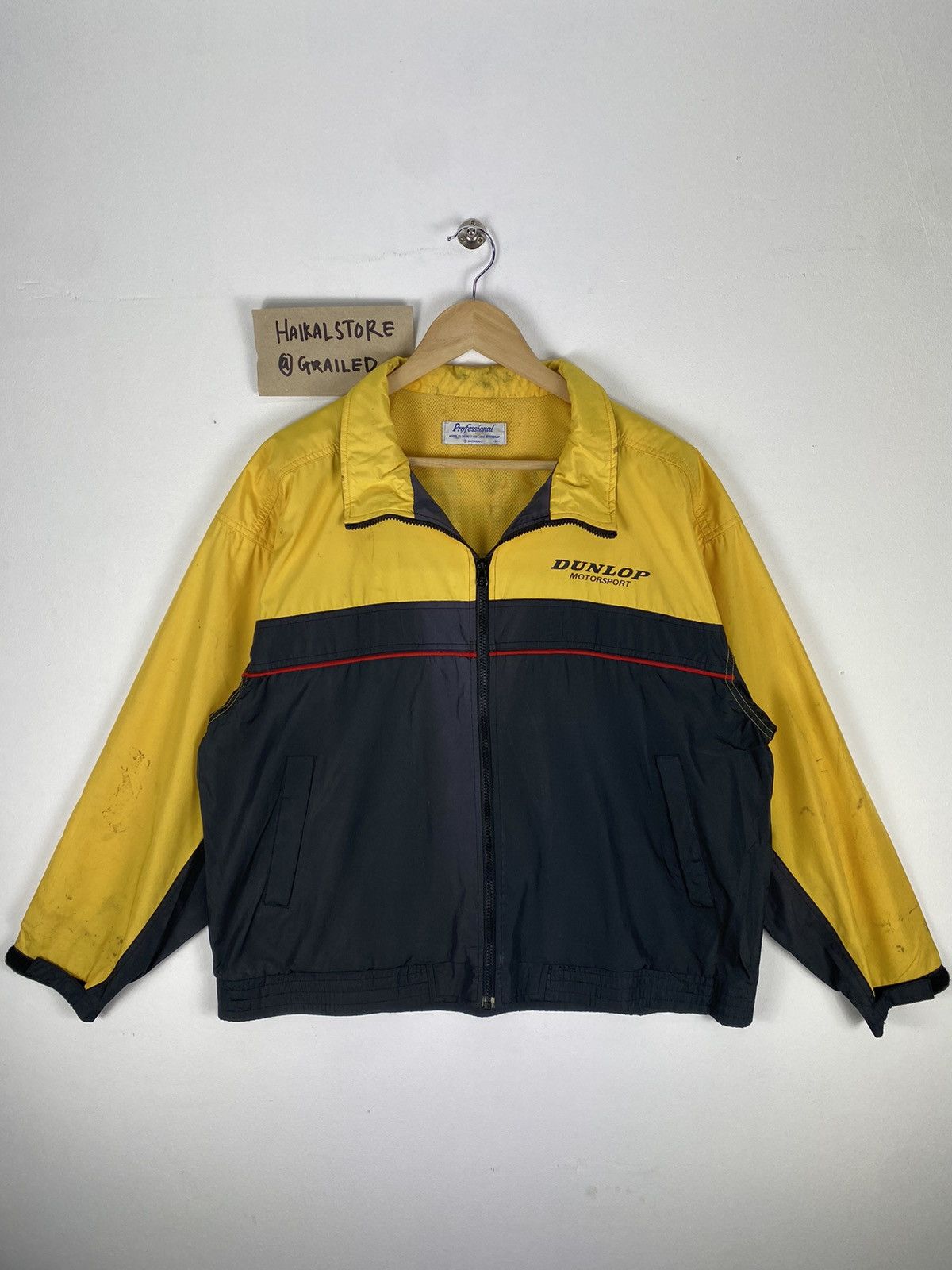 Retro Y2k Japan Dunlop Motorsport Staff Jumper Jacket
