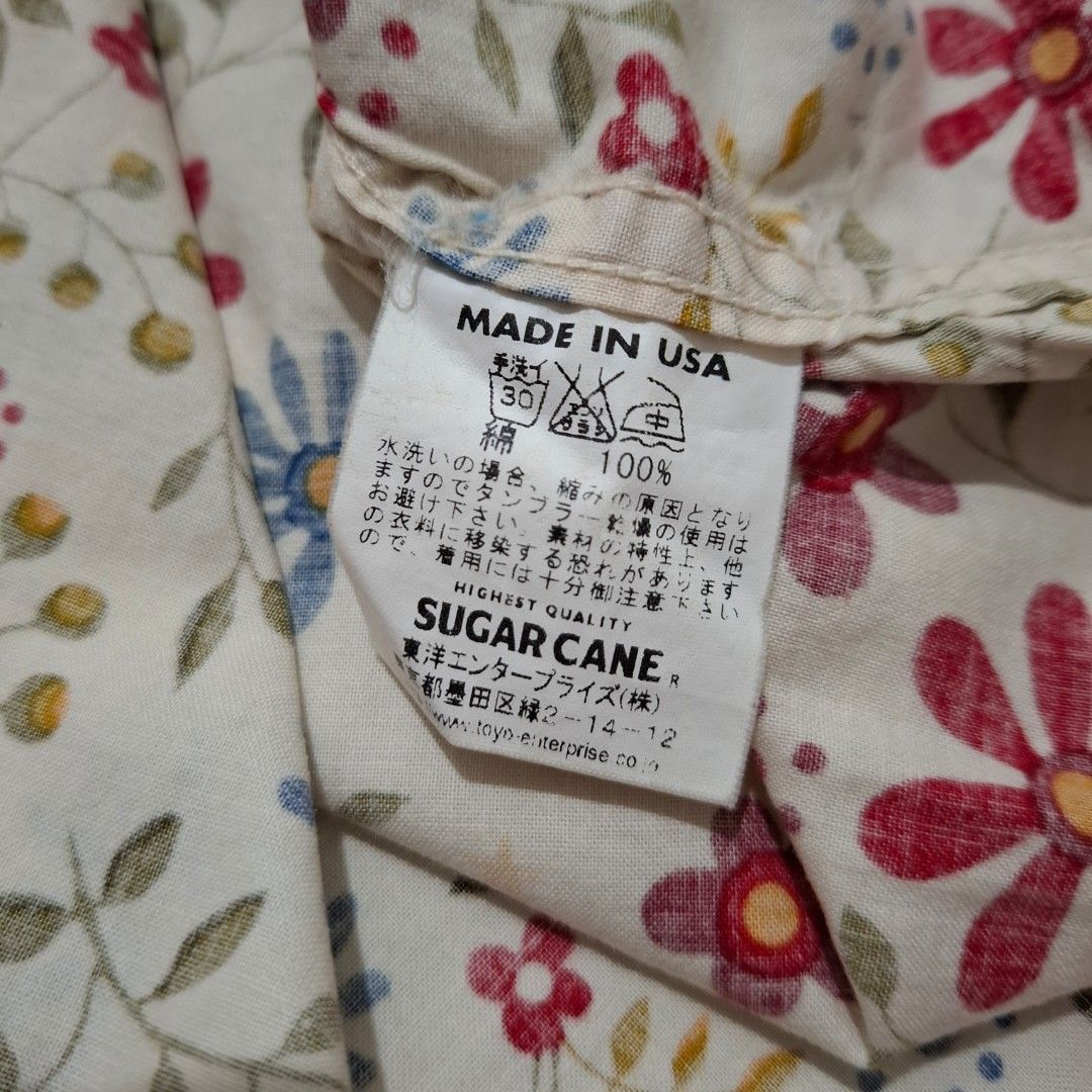 Sugar Cane Sugarcane Made in USA Floral Shirt Size US S / EU 44-46 / 1 - 2 Thumbnail
