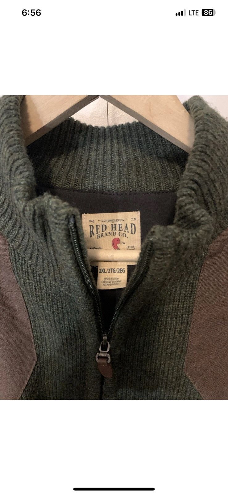 Redhead Red head brand co mens sz 2XL 1/2 zip jacket sweater Size US XXL / EU 58 / 5 - 2 Thumbnail