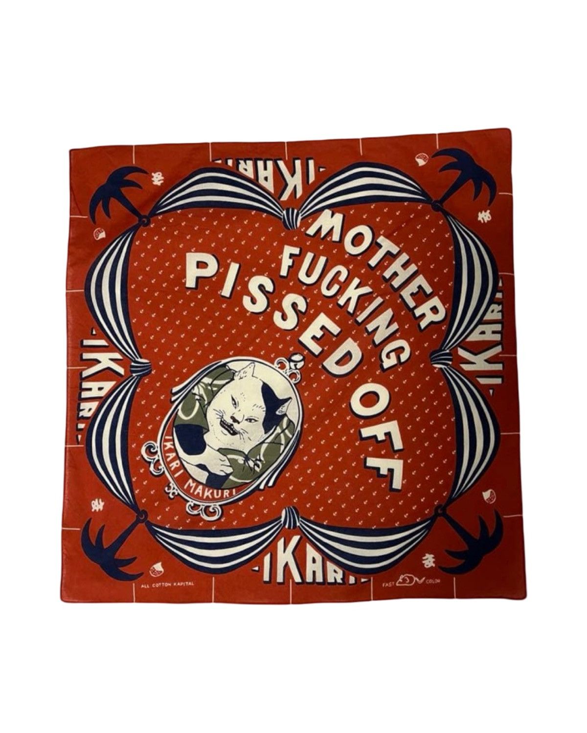 Kapital Kapital Cat Lover Bandana Size ONE SIZE - 1 Thumbnail