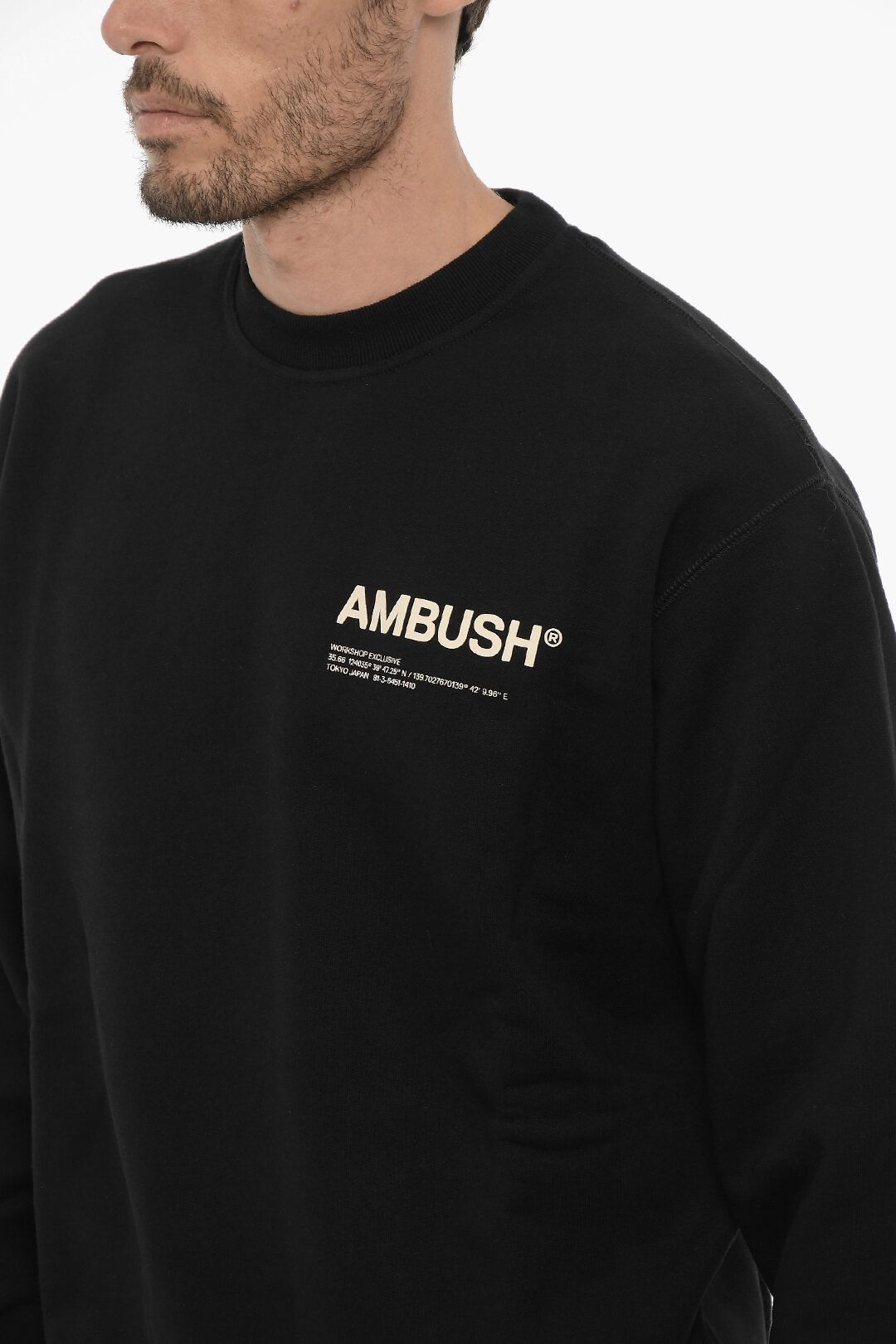 Ambush Design og1mm0925 Crewneck Sweatshirt in Black Size US XS / EU 42 / 0 - 3 Thumbnail