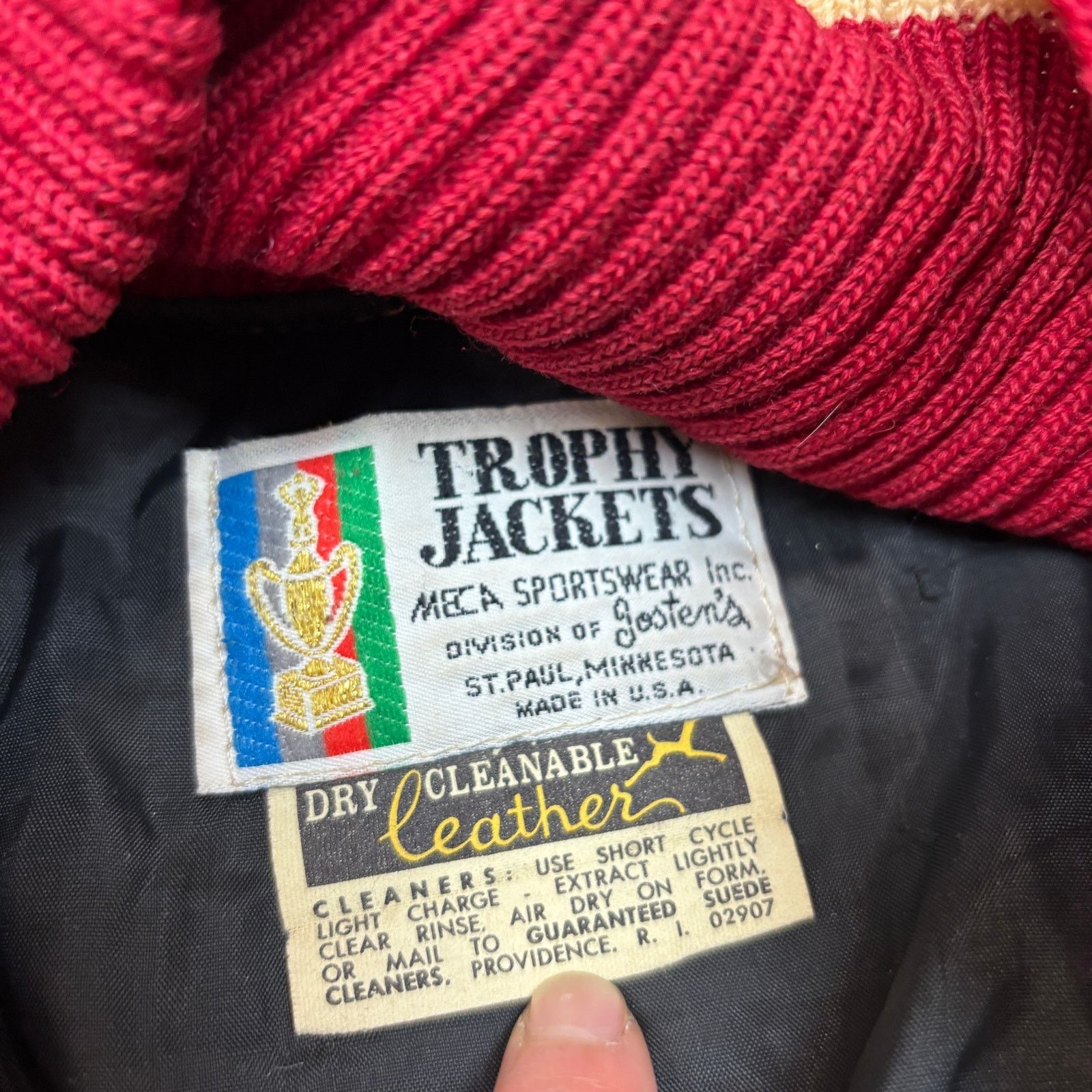 Vintage VTG 80s 90s Trophy Jackets Stanford Wool Varsity Jacket 56 Size US XL / EU 56 / 4 - 4 Thumbnail