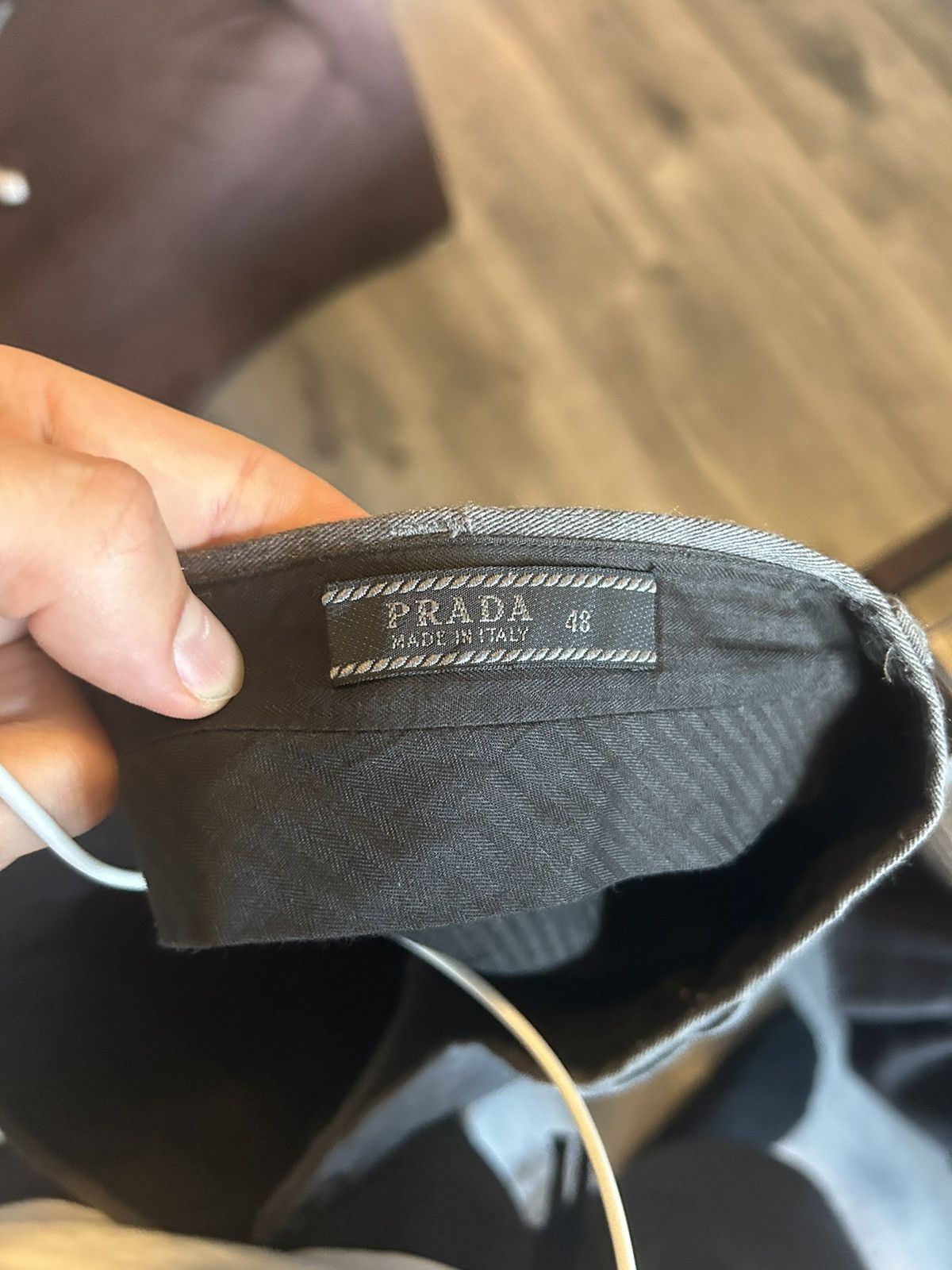 Prada Grey Tapered Cotton Blend Trousers Size US 29 - 15 Thumbnail