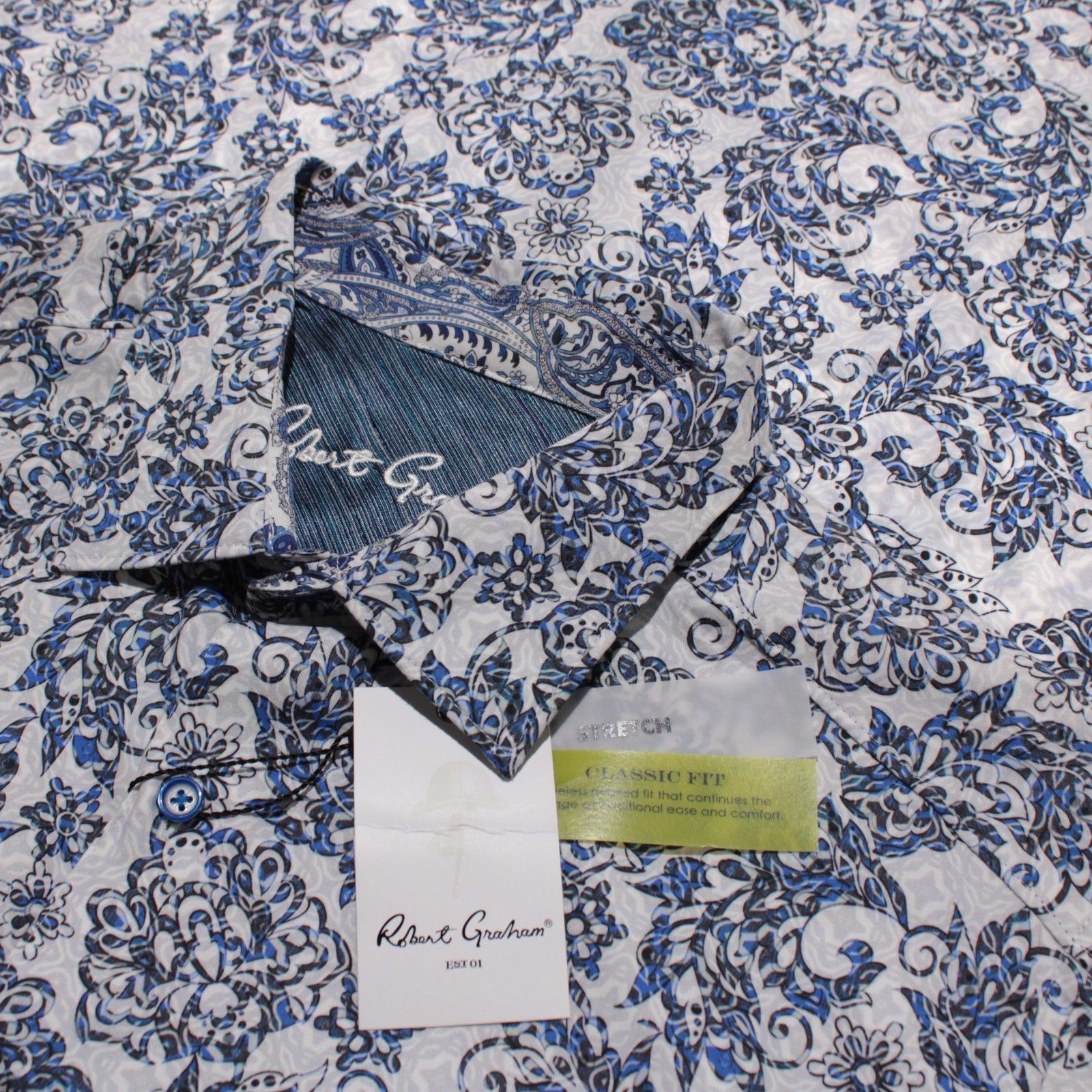 Robert Graham Robert Graham New with tags Shirt Size XL US In Blue Size US XL / EU 56 / 4 - 1 Thumbnail