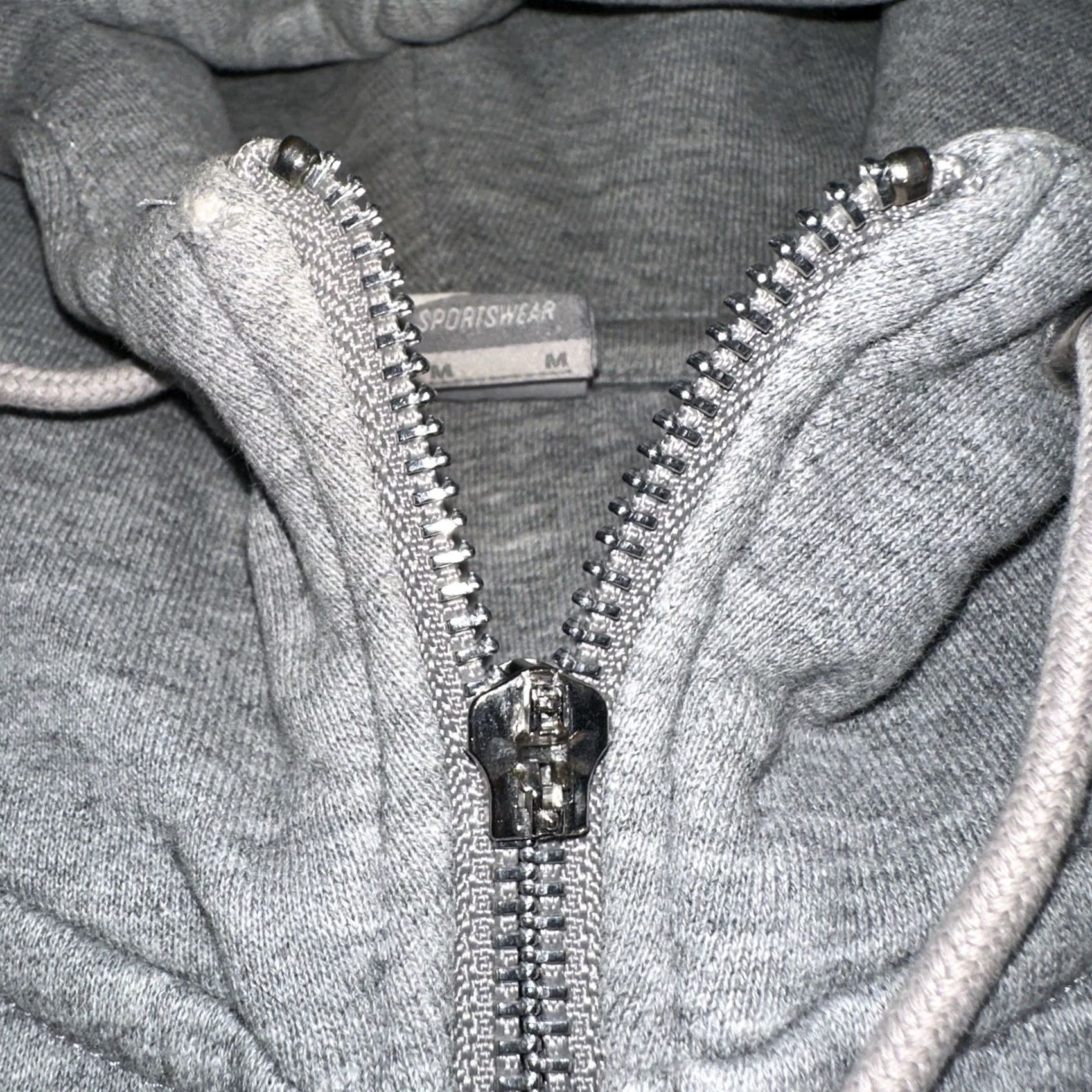 Nike VINTAGE Nike Hoodie Mens Medium Full Zip Sportswear Skater Grunge Gray Y2K Size US M / EU 48-50 / 2 - 4 Thumbnail