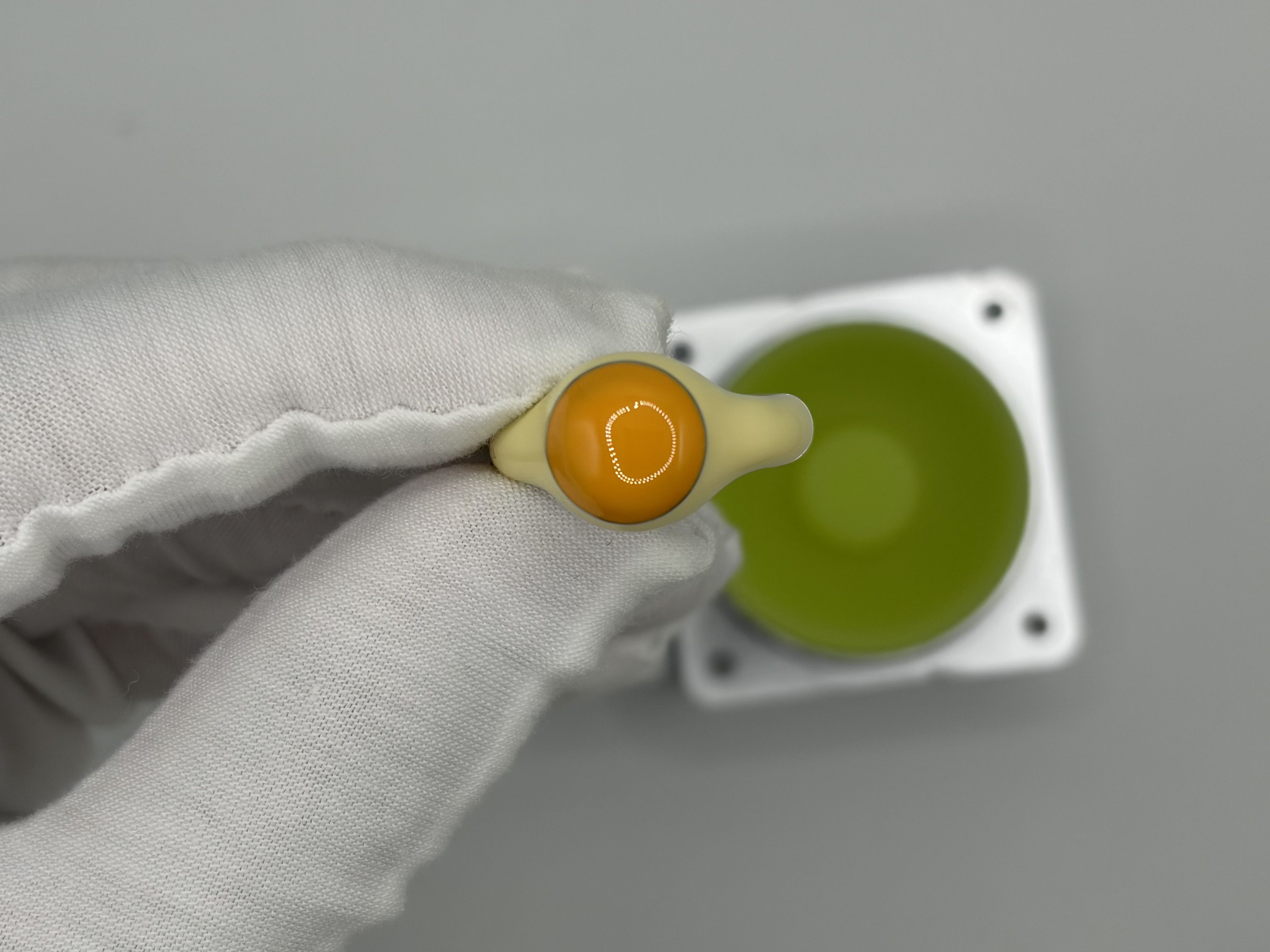 Homer Homer Sphere Earth Ring (Size 10, Yolk, 925 Silver + Enamel) Size ONE SIZE - 3 Thumbnail