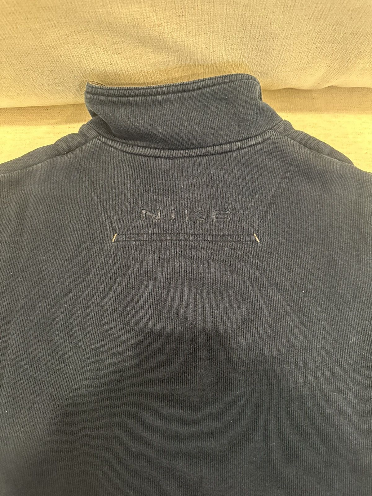 Nike × Vintage Vintage Dark Blue Nike Quarter Zip Size US S / EU 44-46 / 1 - 5 Thumbnail