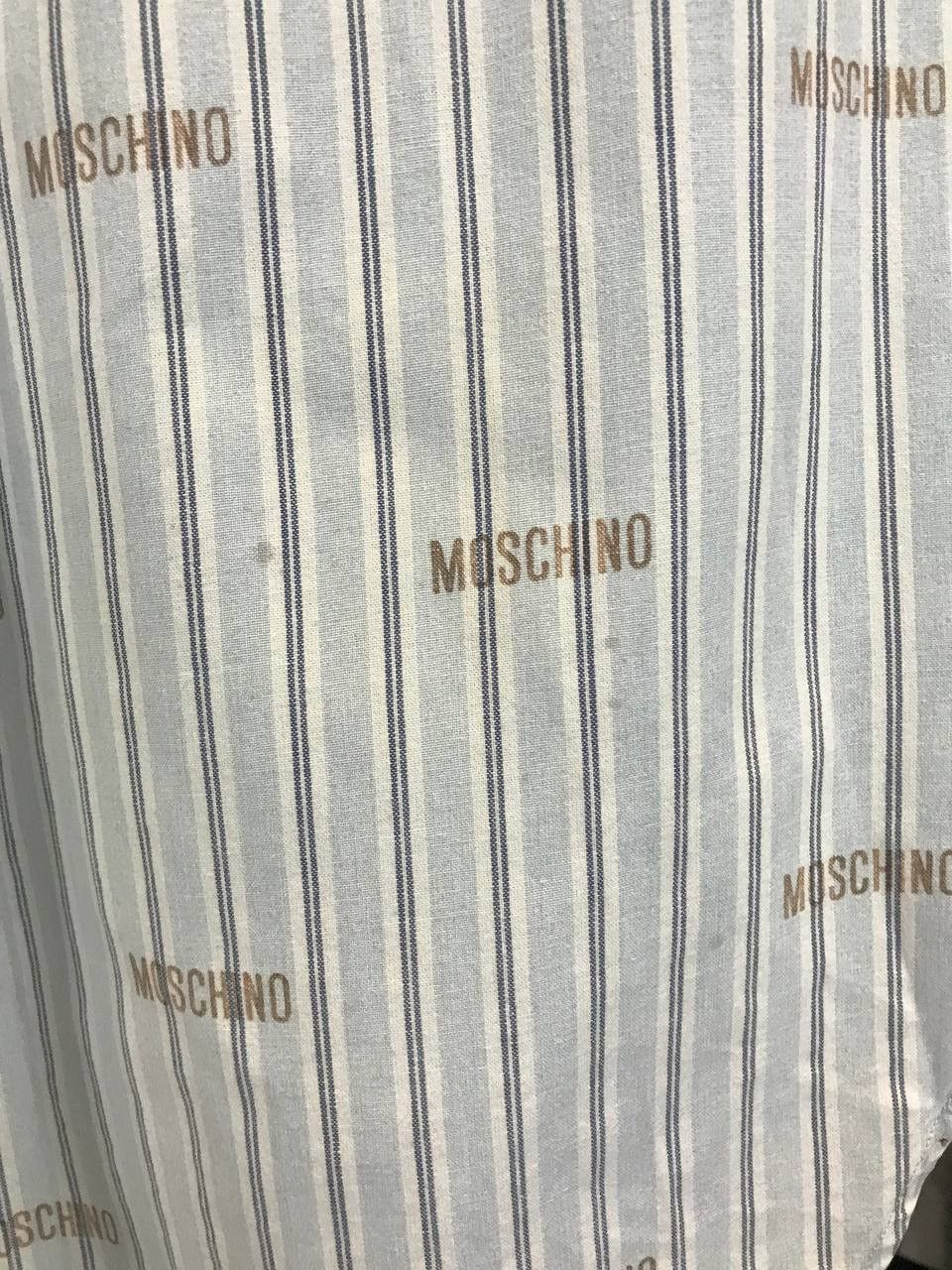 Moschino Moschino Jeans vintage designer striped monogram shirt Size US S / EU 44-46 / 1 - 8 Thumbnail