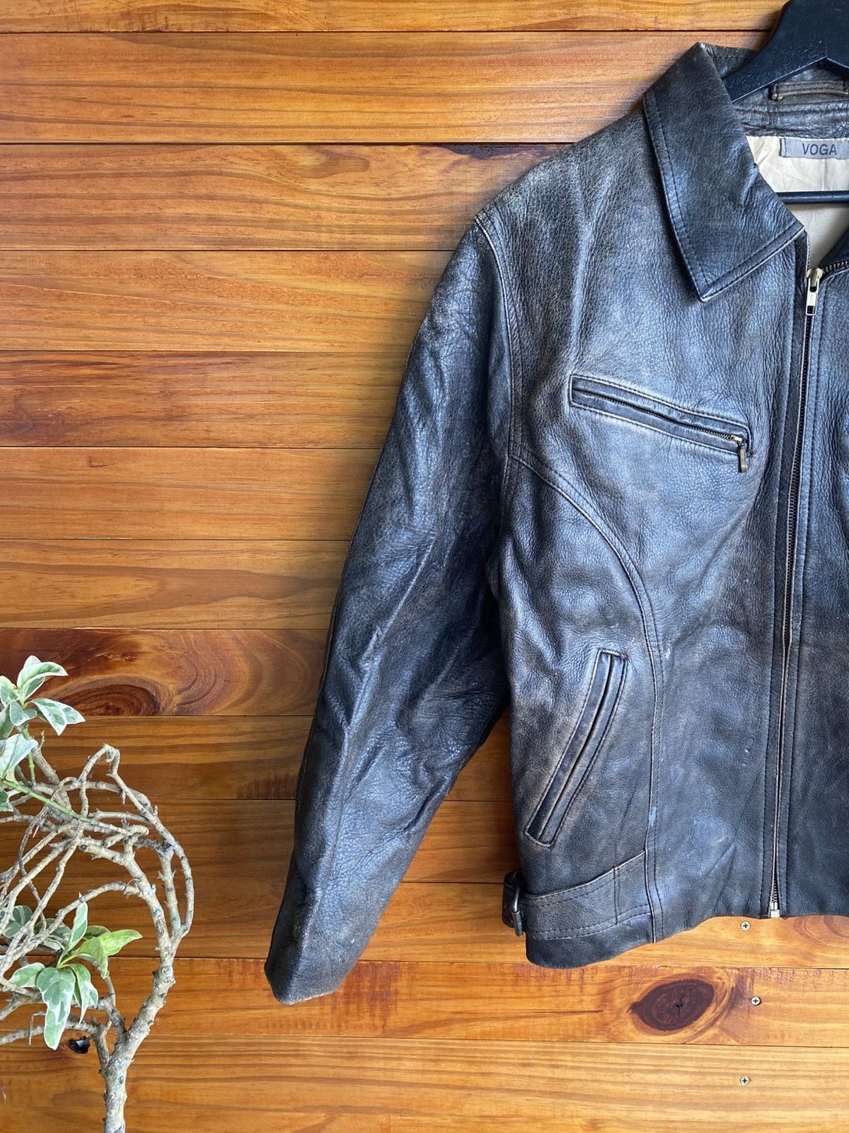 Genuine Leather Vintage VOGA Brown Leather Jacket – Classic Timeless Style Size US M / EU 48-50 / 2 - 7 Thumbnail