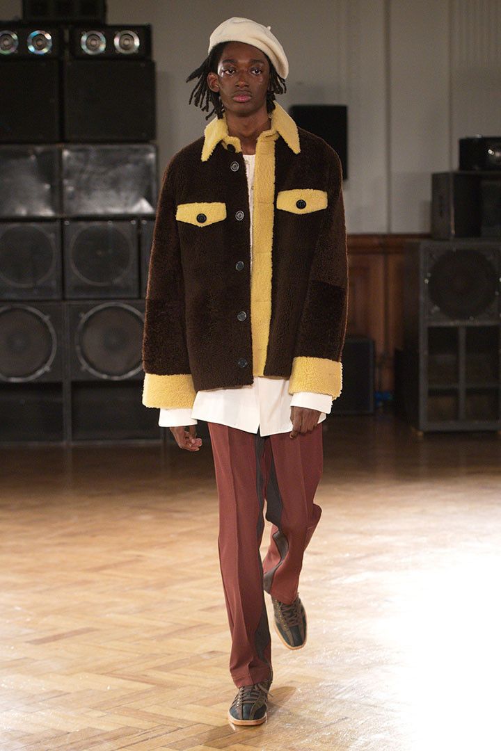 Wales Bonner Runway Shearling Jacket Brown/Multi Size US M / EU 48-50 / 2 - 4 Thumbnail