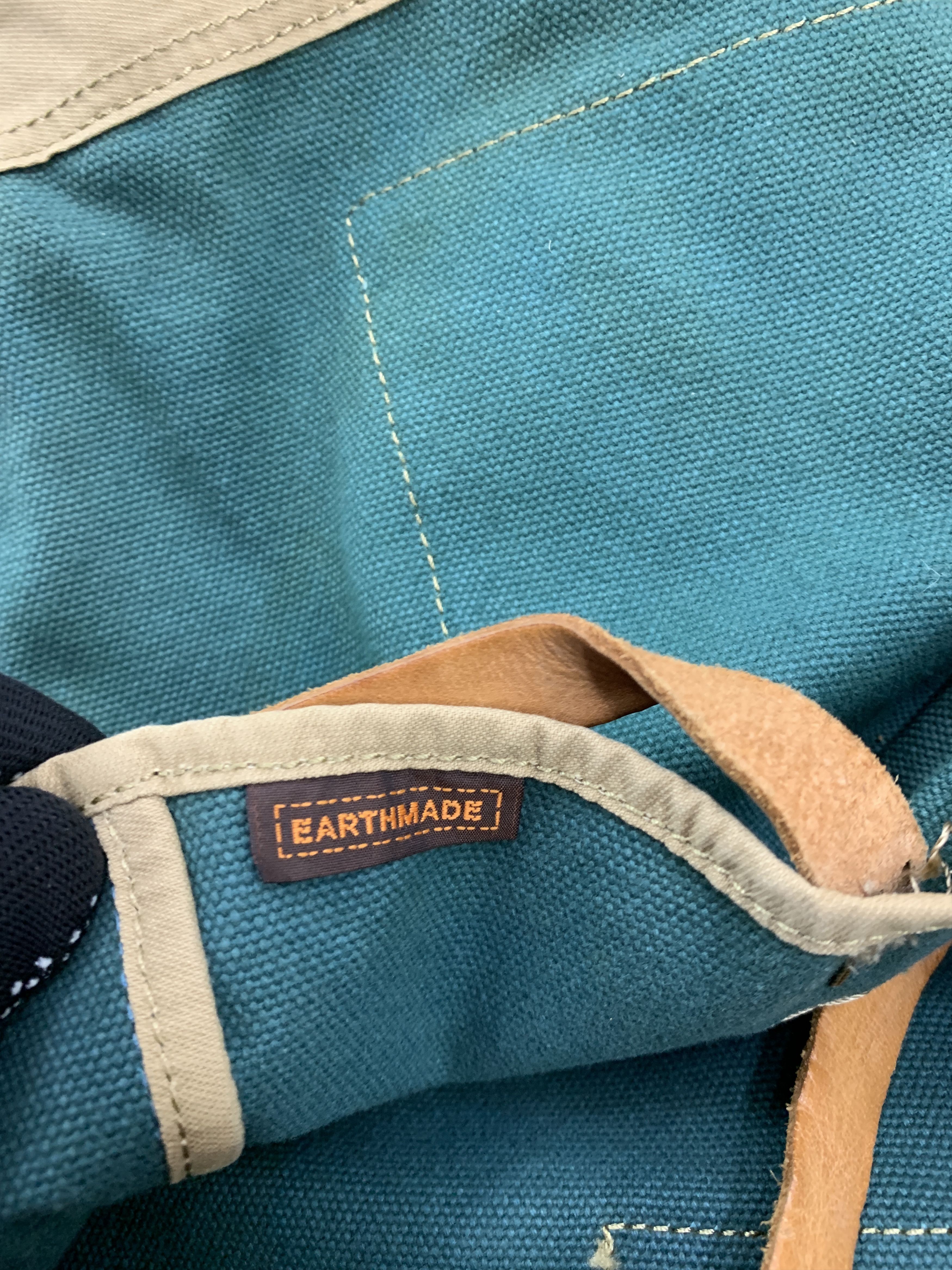 Japanese Brand × Vintage Earth Made Tote Bag Leather Strap Size ONE SIZE - 8 Thumbnail