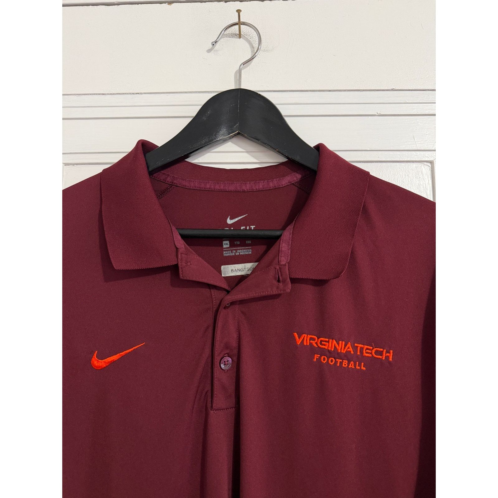Nike Virginia Tech Hokies Nike Dri-Fit Polo Men's Size XXL Size US XXL / EU 58 / 5 - 2 Thumbnail
