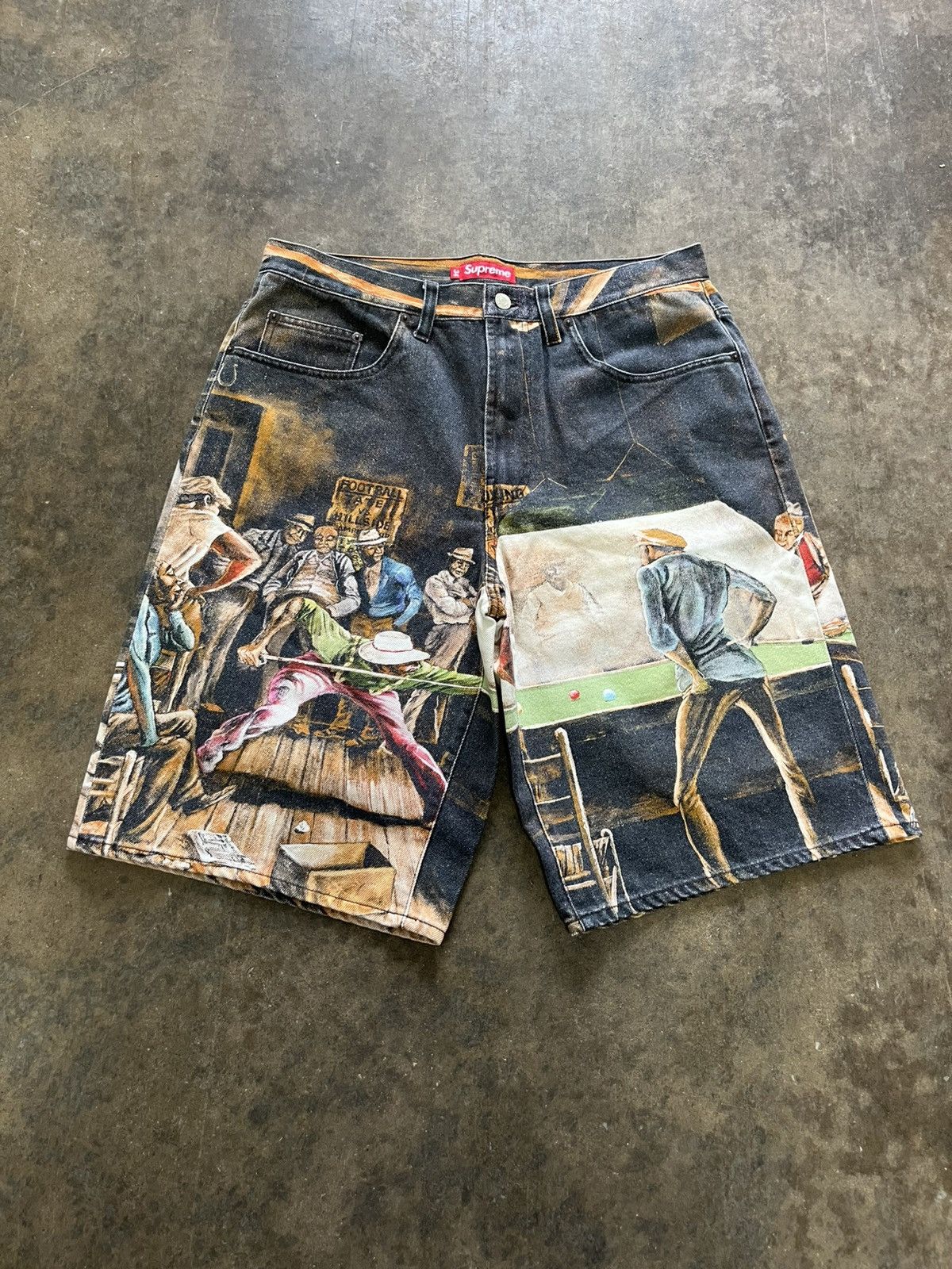 Supreme Ernie Barnes Baggy Denim Short SS25 week 10 size 32