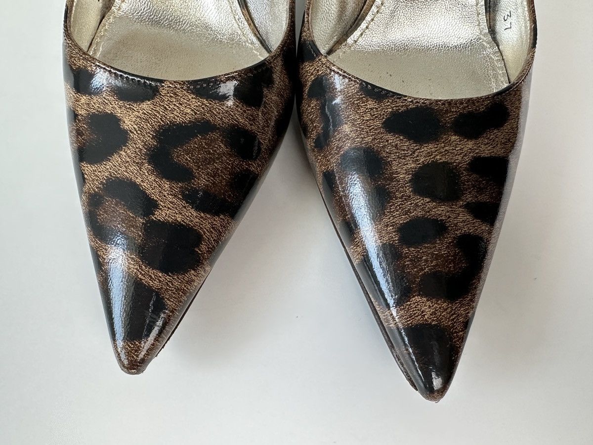 Dolce & Gabbana DOLCE & GABBANA Patent Leather Pumps Leopard Print Heels 37 Size US 7 / IT 37 - 13 Thumbnail