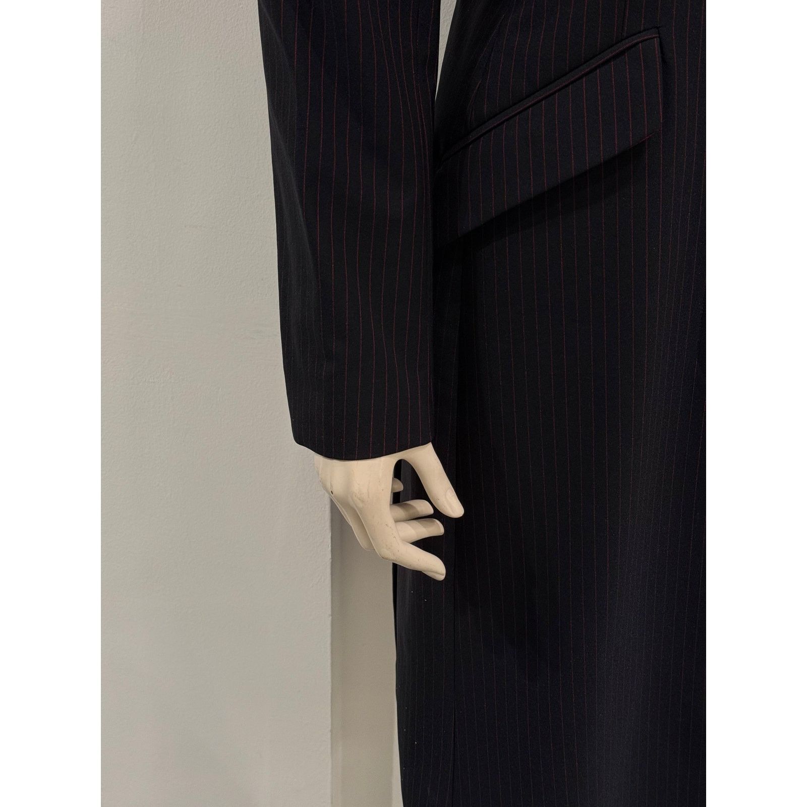 Alexander McQueen A/W1998 Alexander McQueen “Joan” pinstripe tailored coat Size M / US 6-8 / IT 42-44 - 8 Thumbnail