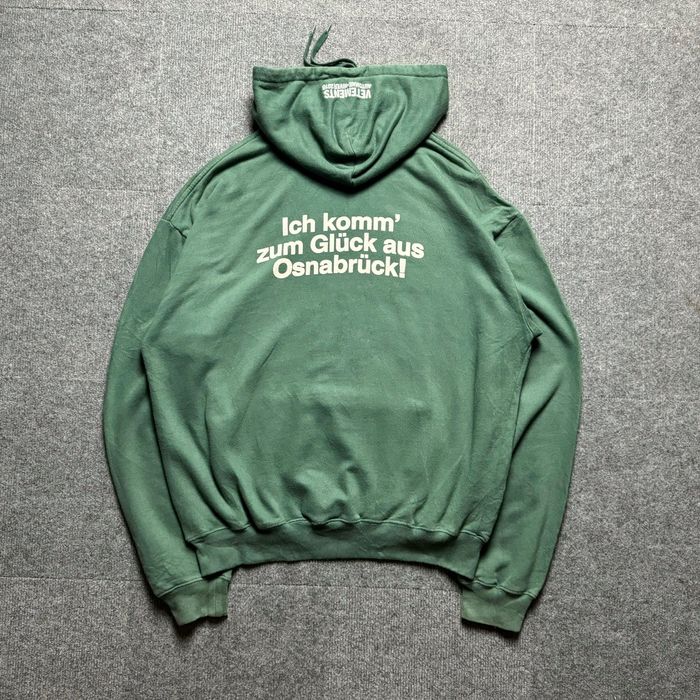 Vetements cheap green hoodie