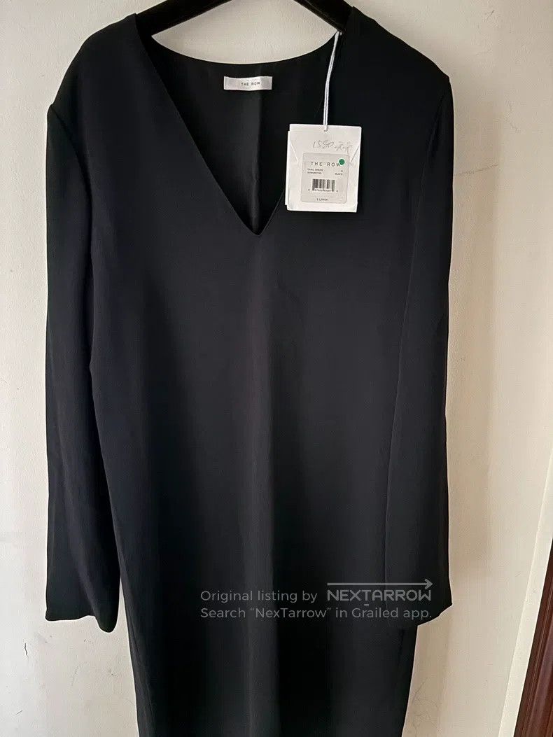 The Row The Row size 6 Black Silk Dress Size L / US 10 / IT 46 - 5 Thumbnail