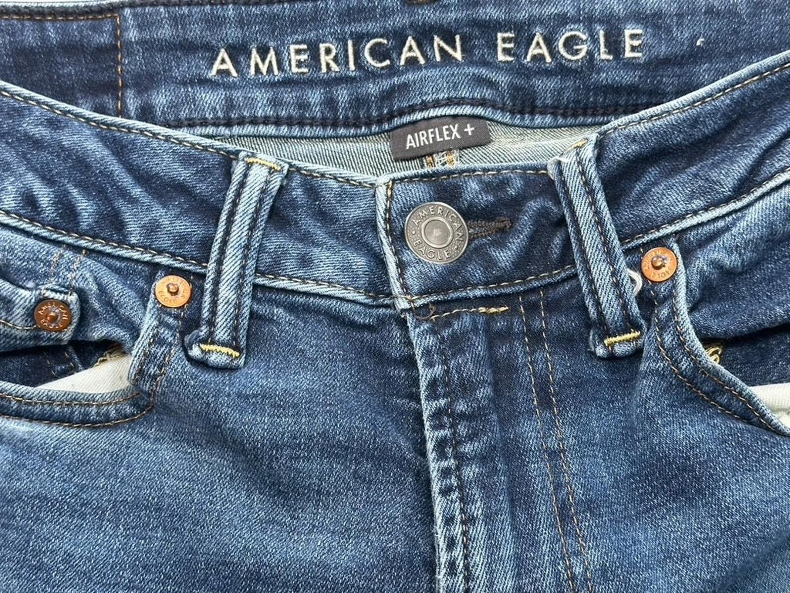 American Eagle Outfitters American Eagle Relaxed Straight Denim Jeans Blue Mens 28/30 Size US 28 / EU 44 - 3 Thumbnail