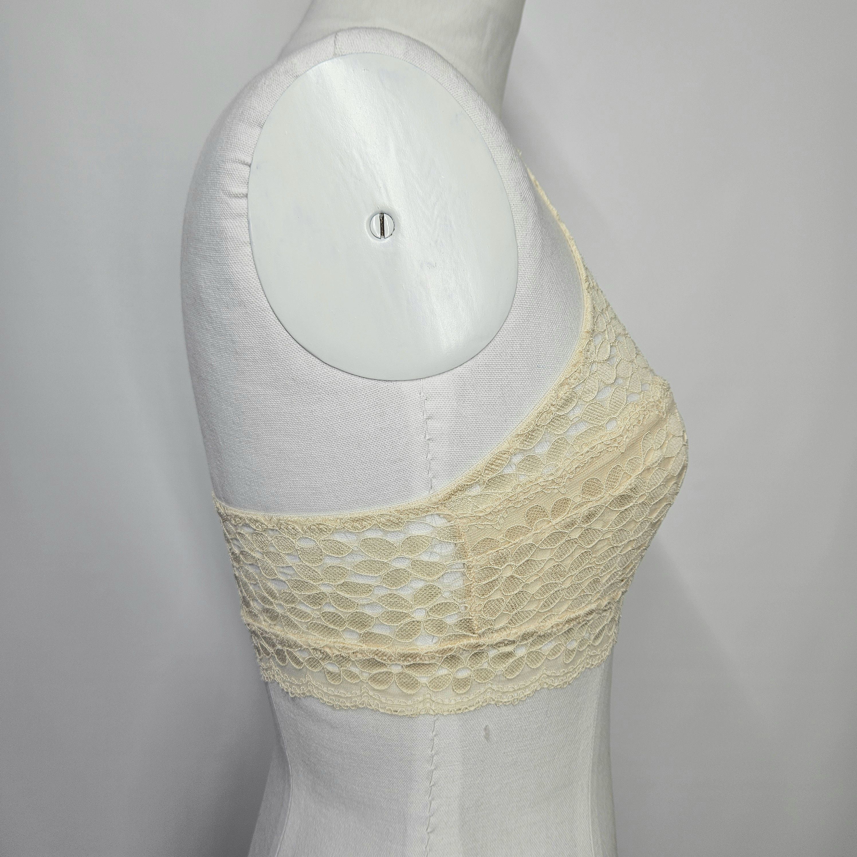 Other French Affair Sze M/L Bralette Bra Lace Overlay Halter Band Size ONE SIZE - 4 Thumbnail
