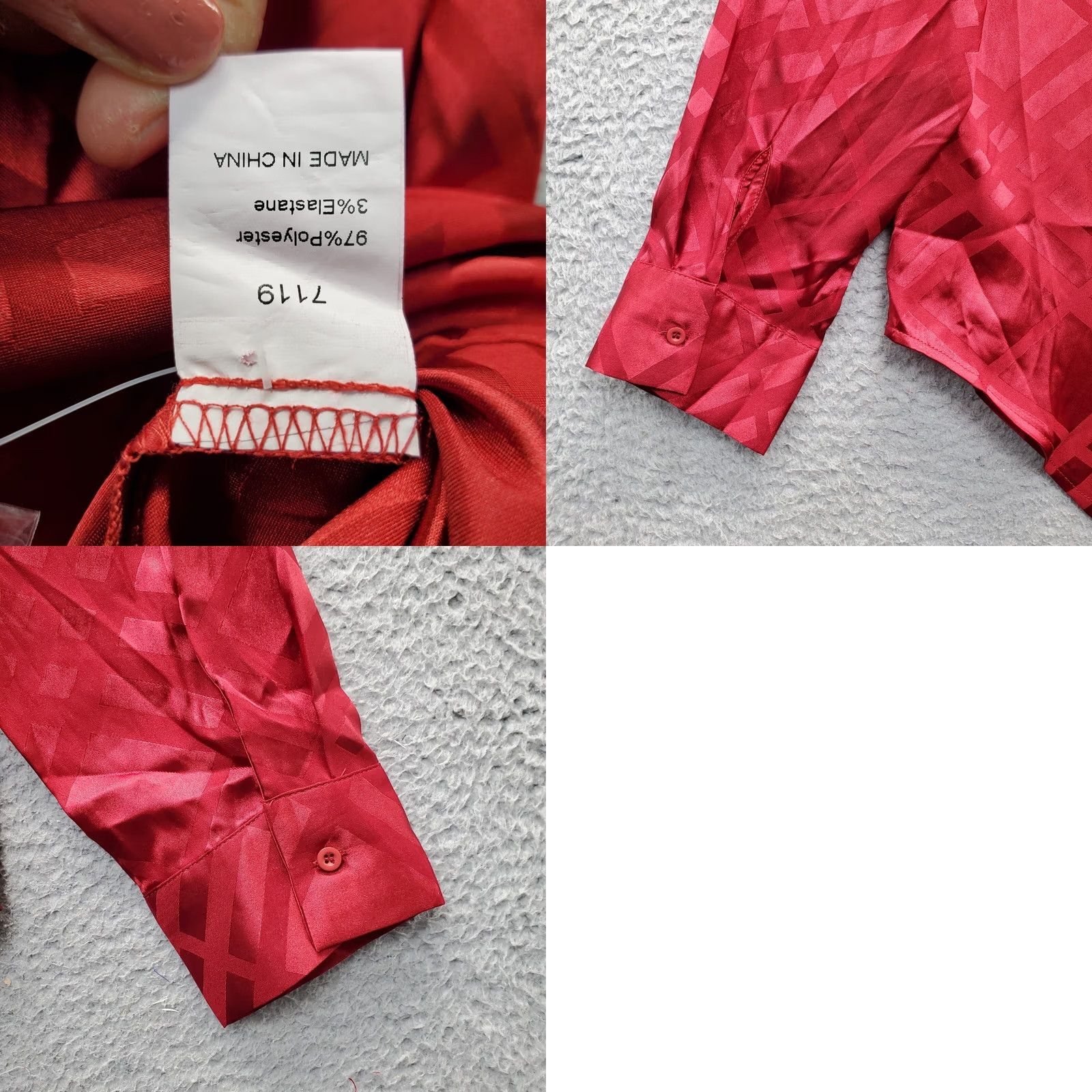 Vintage BTFBM Shirt Womens Size L Red Plaid Long Sleeve Collared Button Up Size L / US 10 / IT 46 - 8 Thumbnail