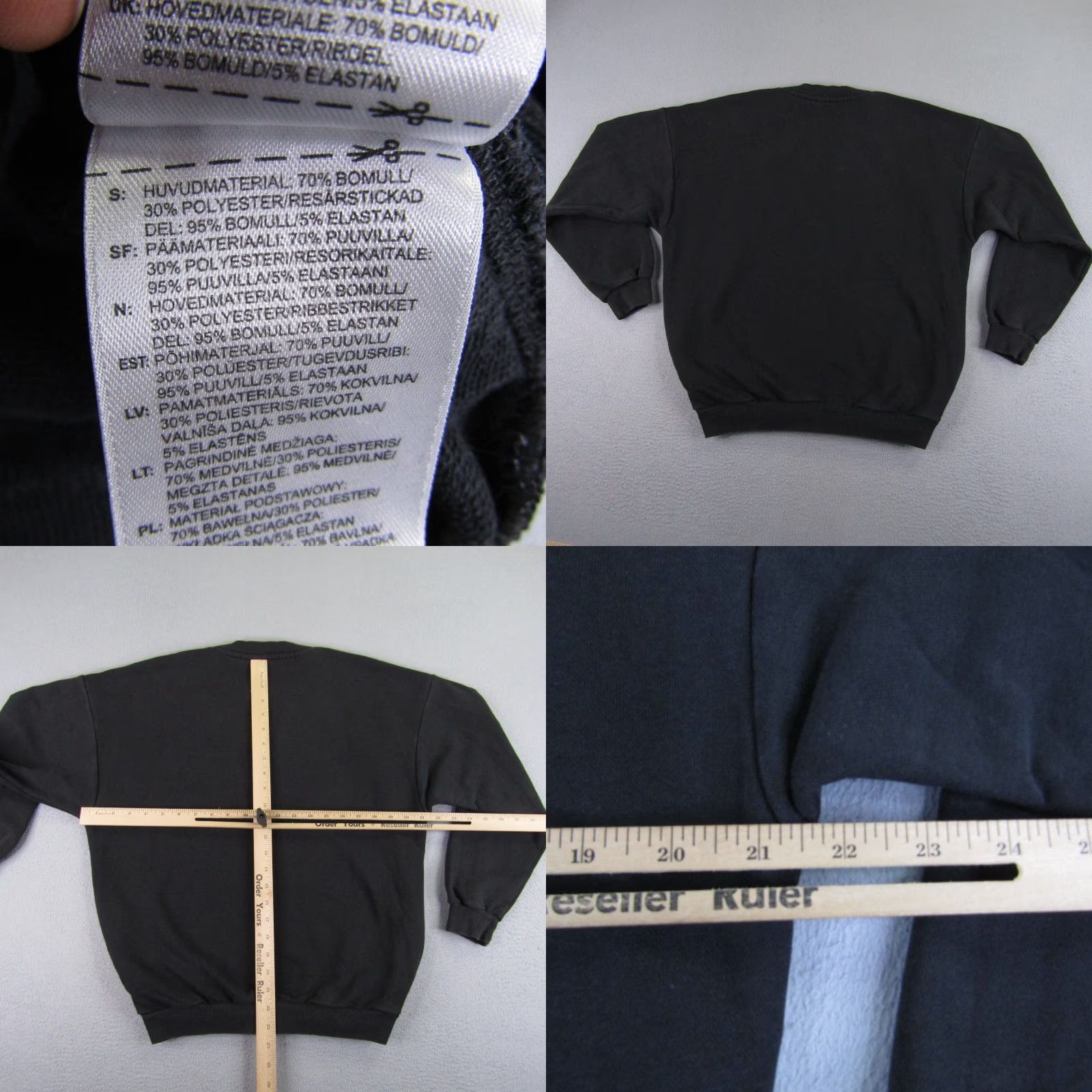 Adidas VINTAGE Adidas Sweatshirt Womens Small Black Logo Pullover Knit Crewneck Casual Activewear Size S / US 4 / IT 40 - 8 Thumbnail