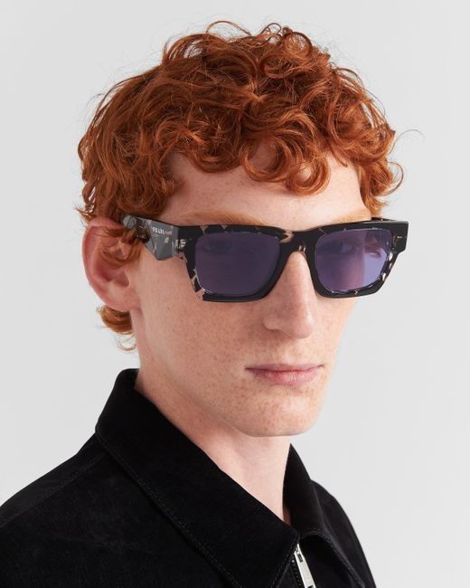 Prada NEW Prada PRA06S 15O50B Square Unisex Sunglasses PR A06S Size ONE SIZE - 4 Thumbnail