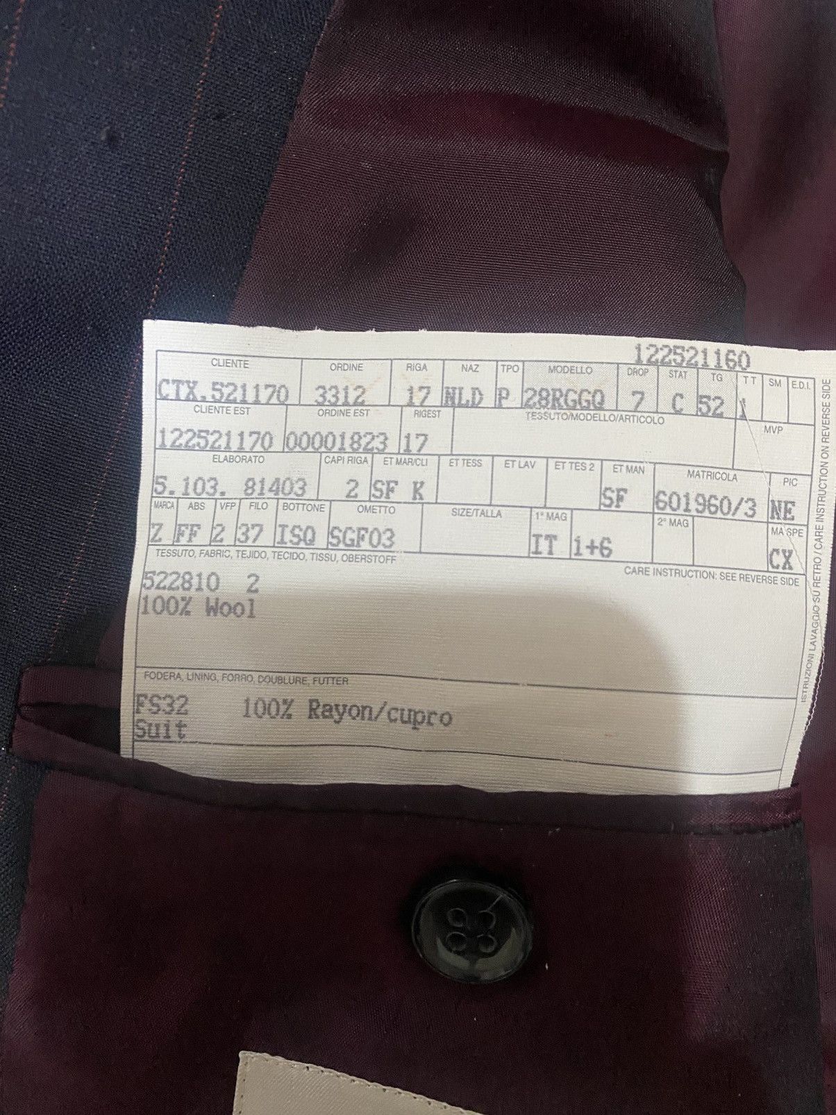 Ermenegildo Zegna Ermenegildo Zegna Soft 100% Wool Pinstripe Blazer Jacket M/L Size 52R - 8 Thumbnail